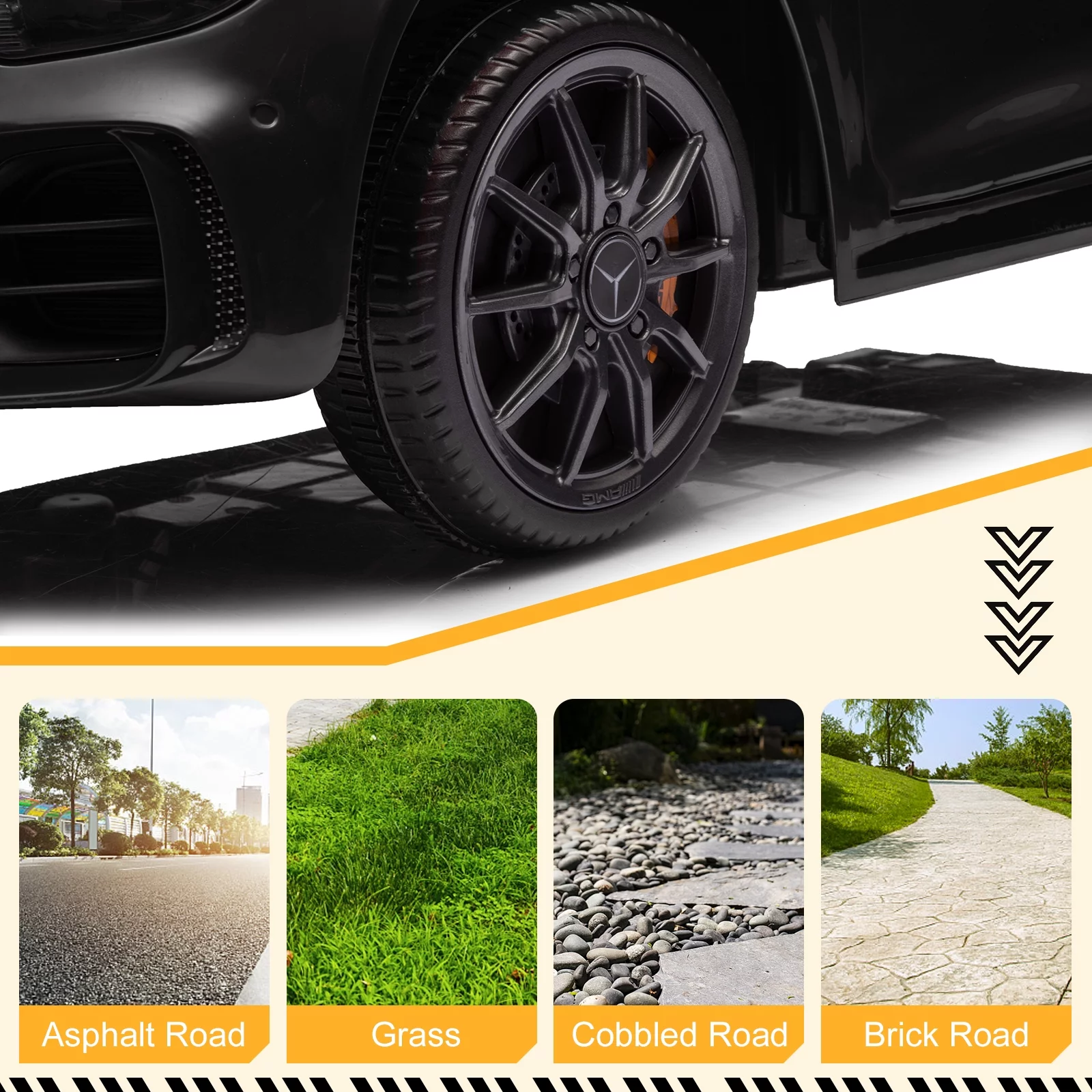 Veryke 12V Kids Ride On Car, Dual Drive Battery Toy Cars with Remote Control & LED Lights - Red - Womvr