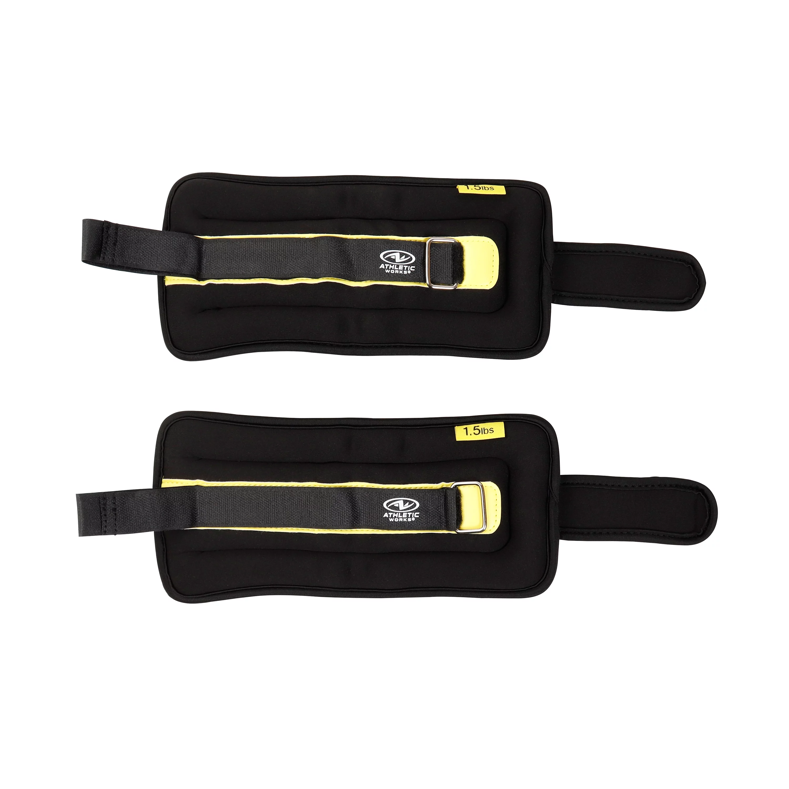 Athletic Works 5lb Pair Ankle & Wrist Weights (2pcs, Each One is 2.5LBS), Adjustable Strap - Womvr