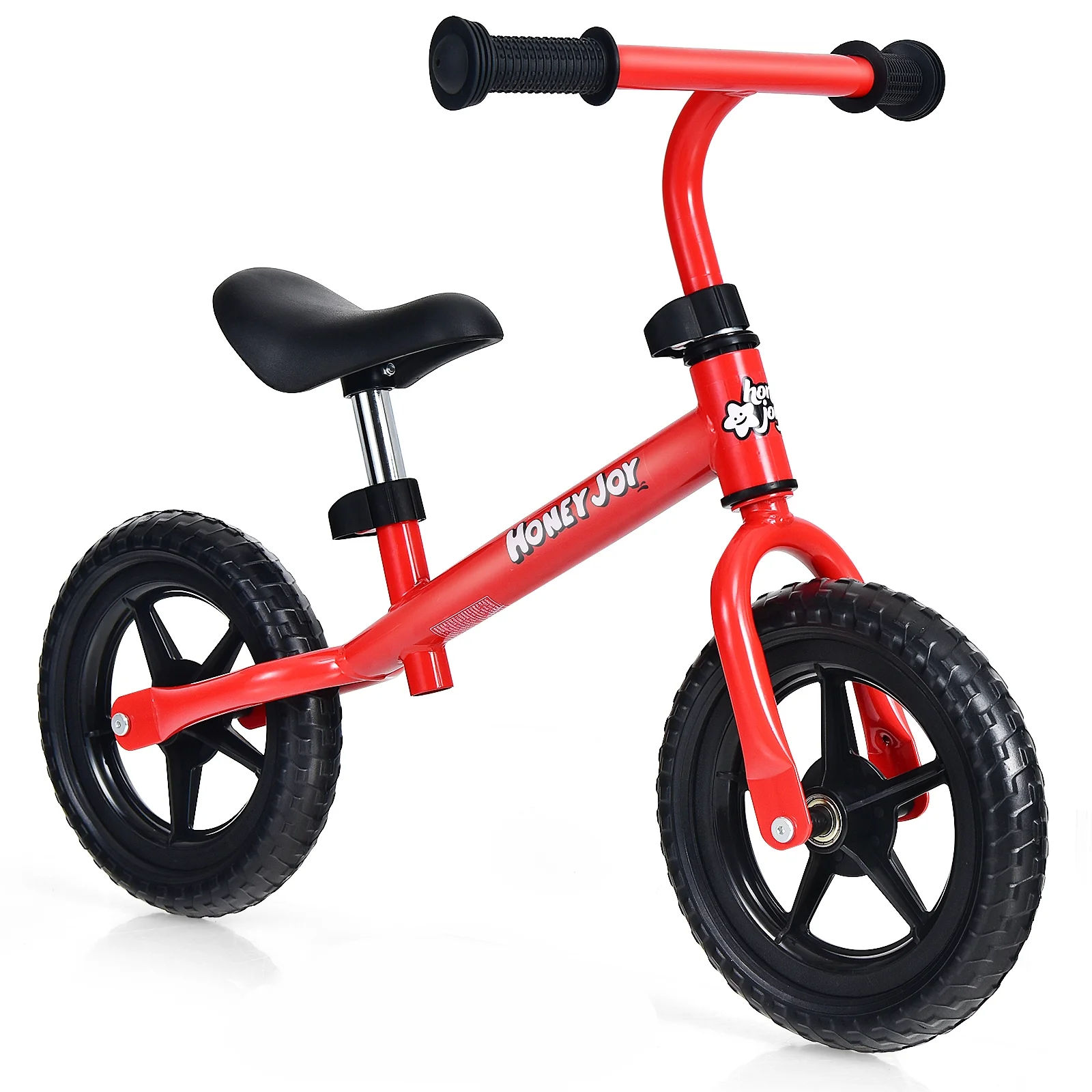 Infans Kids Balance Bike No Pedal Training Bicycle w/Adjustable Handlebar & Seat Yellow - Womvr