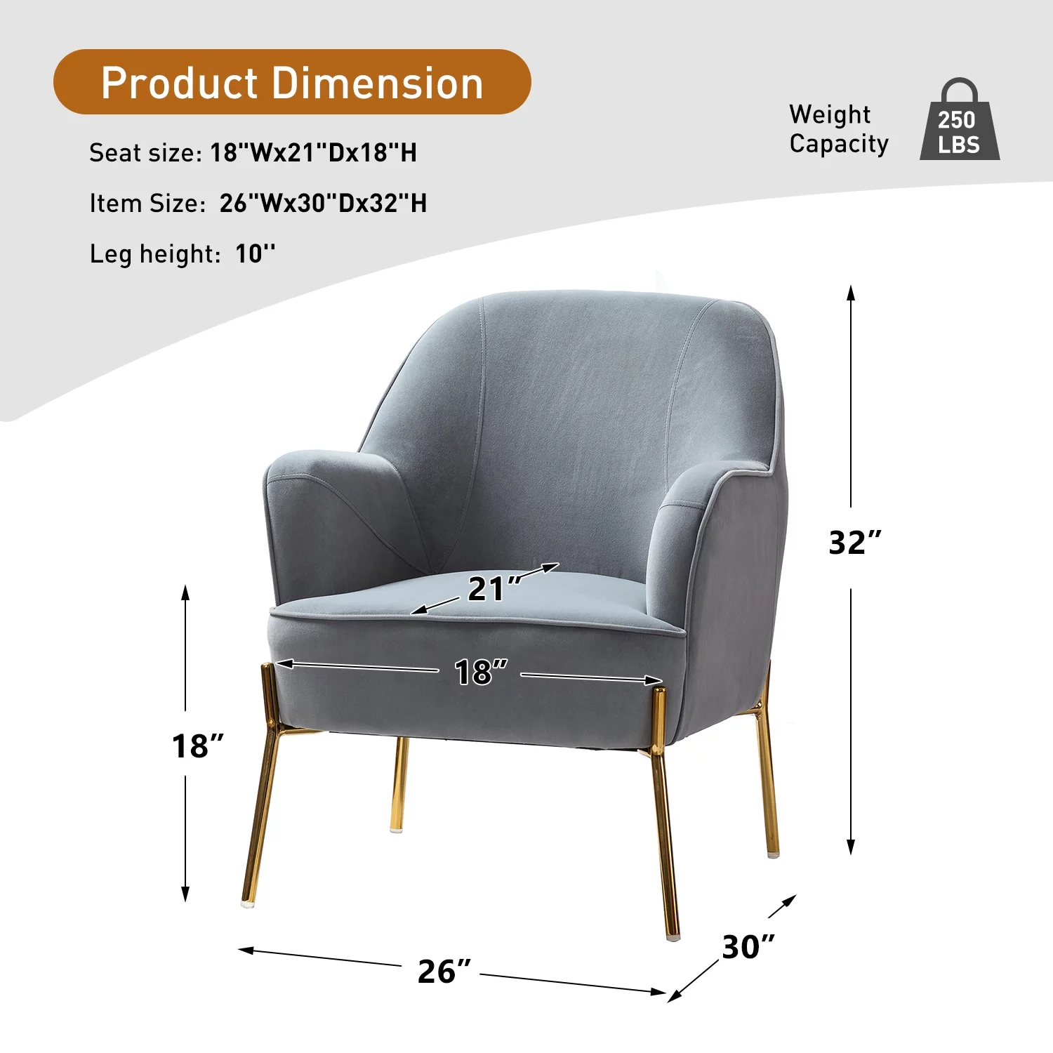 Velvet Upholstered Accent Chair Metal Legs Curved Backrest Lounge Home Armchair Bedroom Adult Pink - Womvr