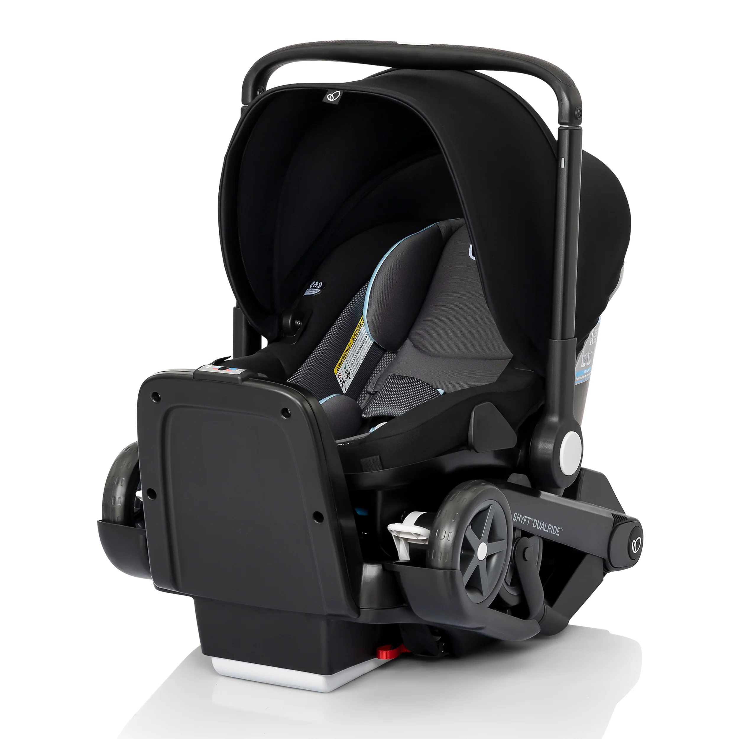 Evenflo Shyft DualRide Infant Car Seat and Stroller Combo (Beaufort Black), Unisex - Womvr