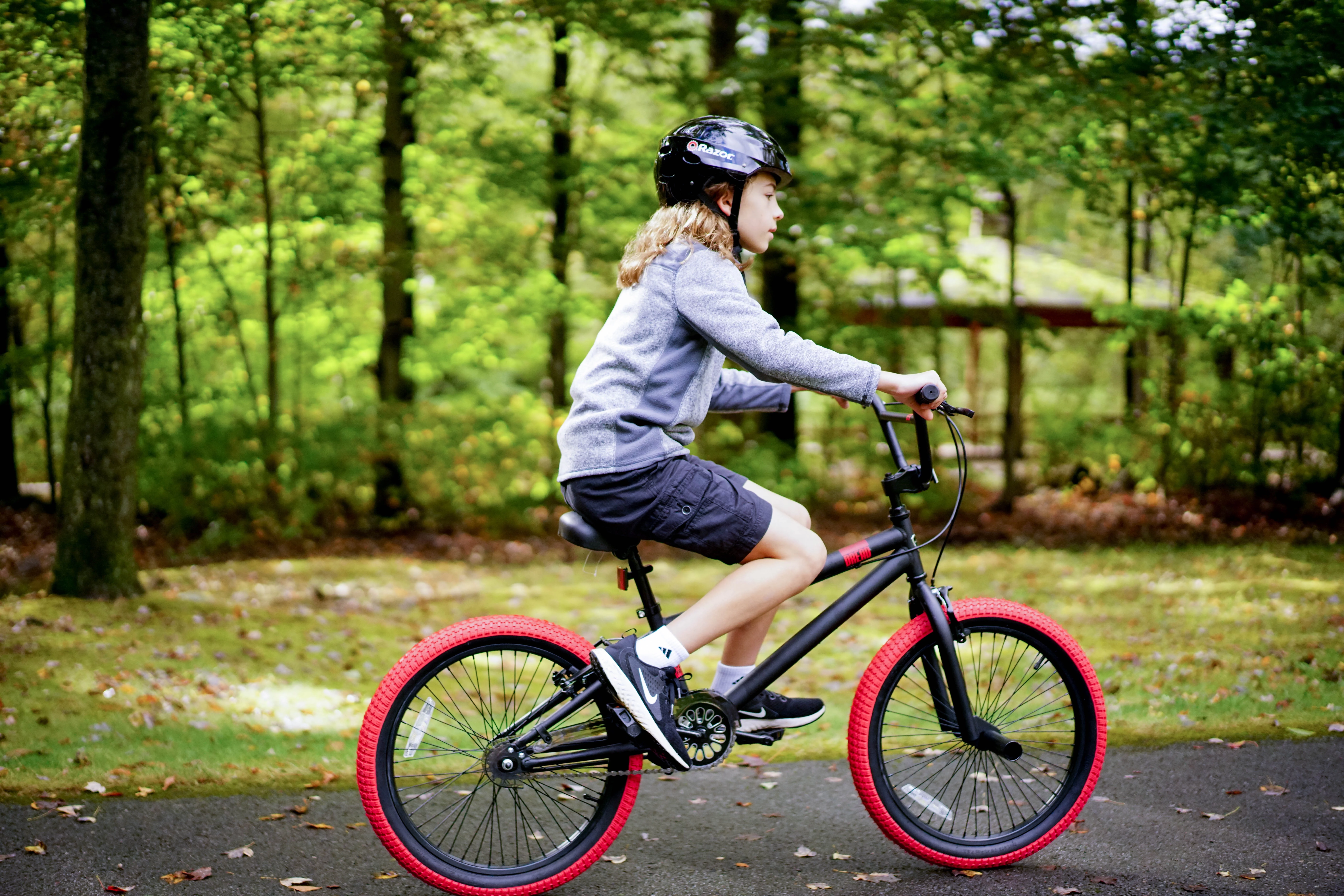 Kent Bicycle 20 In. Dread Boy's BMX Bike, Black and Red - Womvr
