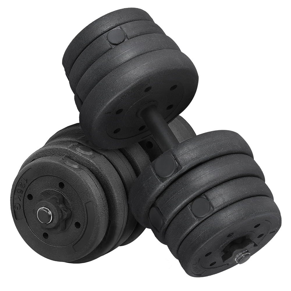 Alden Design 66 Lb. Adjustable Dumbbell Free Weight Set, Black - Womvr