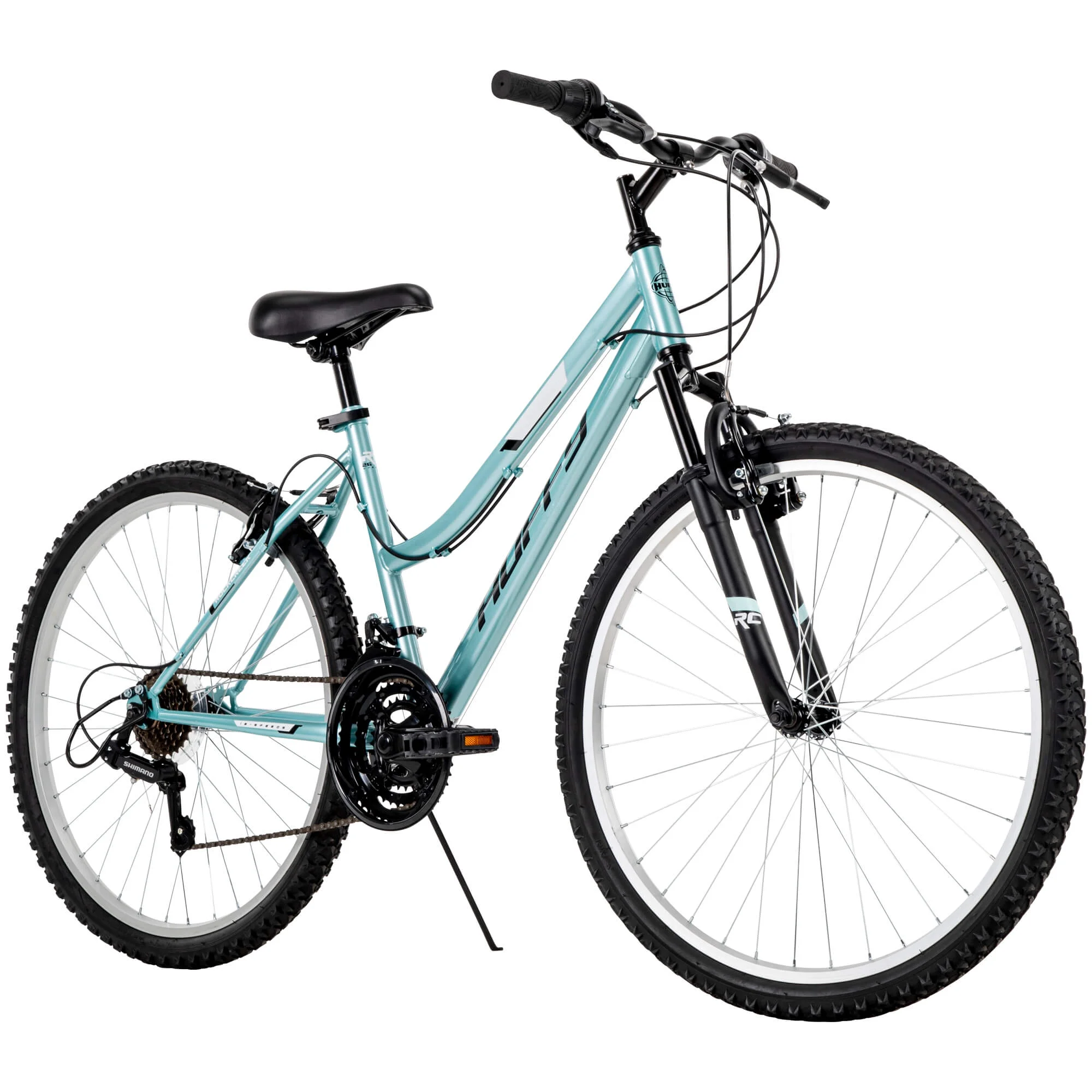 Huffy 26” Rock Creek Women's 18-Speed Mountain Bike, Mint - Womvr