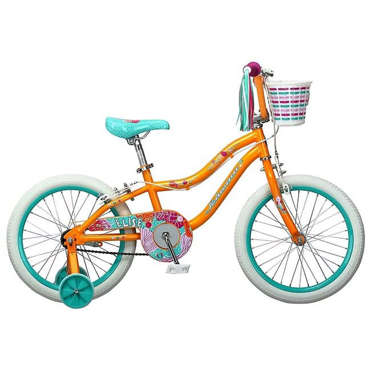 Schwinn S0809 18 in. Girls Elise Sidewalk Bicycle, Yellow - Womvr
