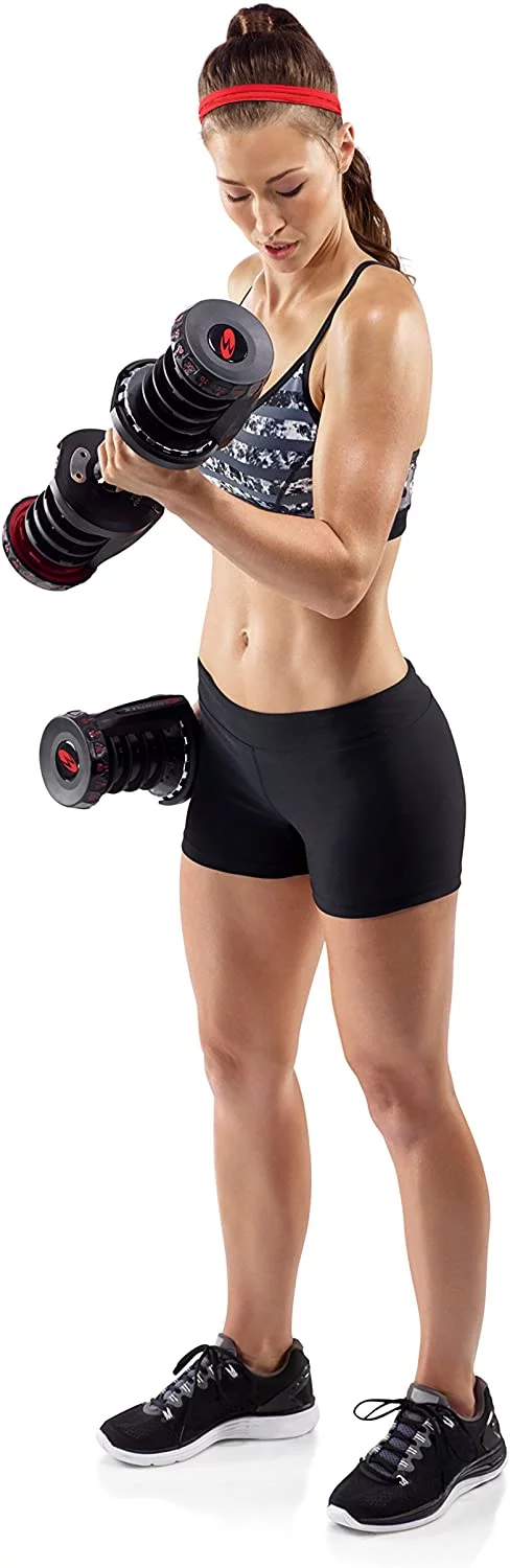 Bowflex SelectTech 1090 Adjustable Workout Exercise Dumbbell Weights, Pair - Womvr
