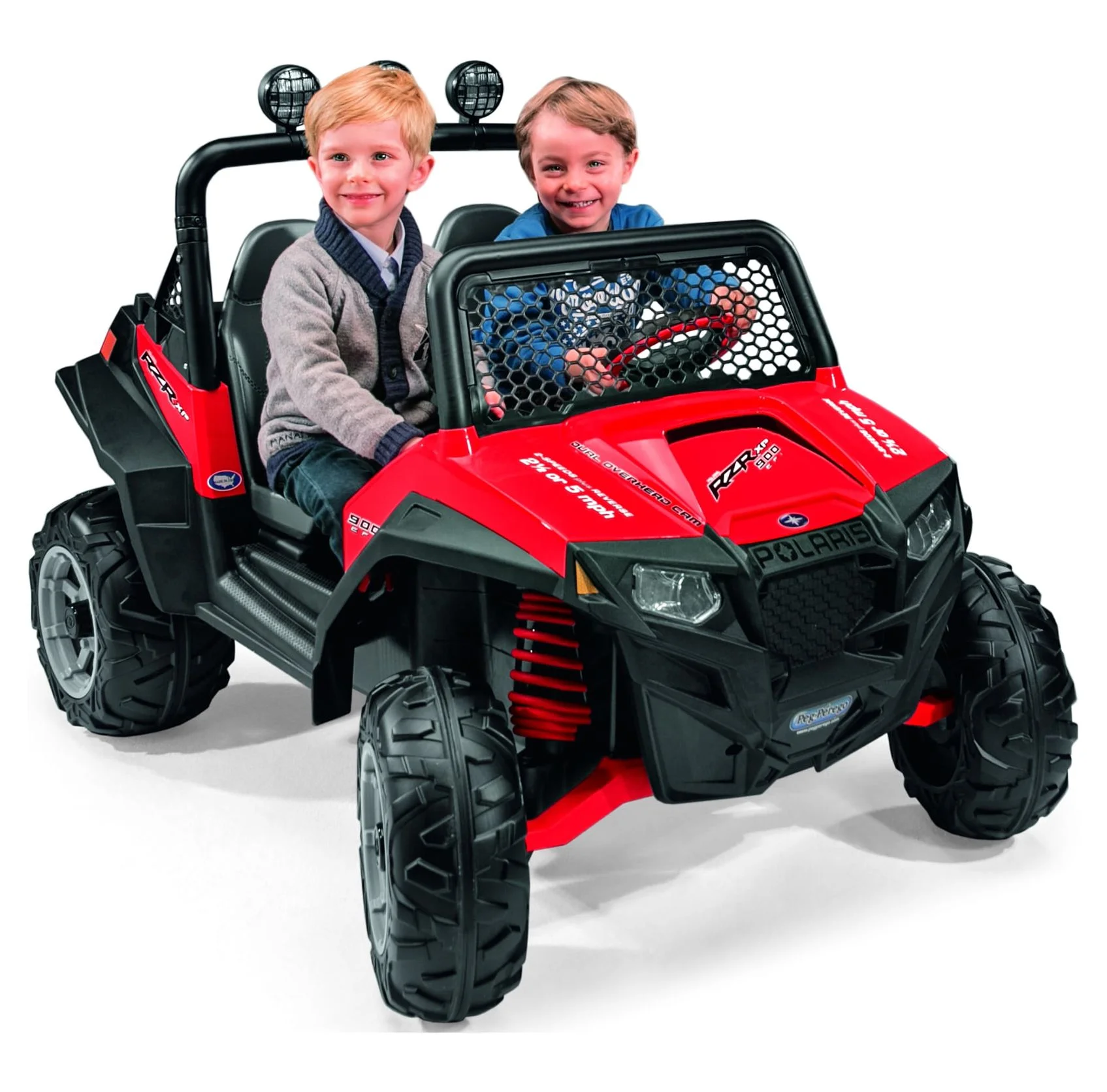 Peg Perego Polaris Ranger RZR 900 12-Volt Battery-Powered Ride-On, Red - Womvr