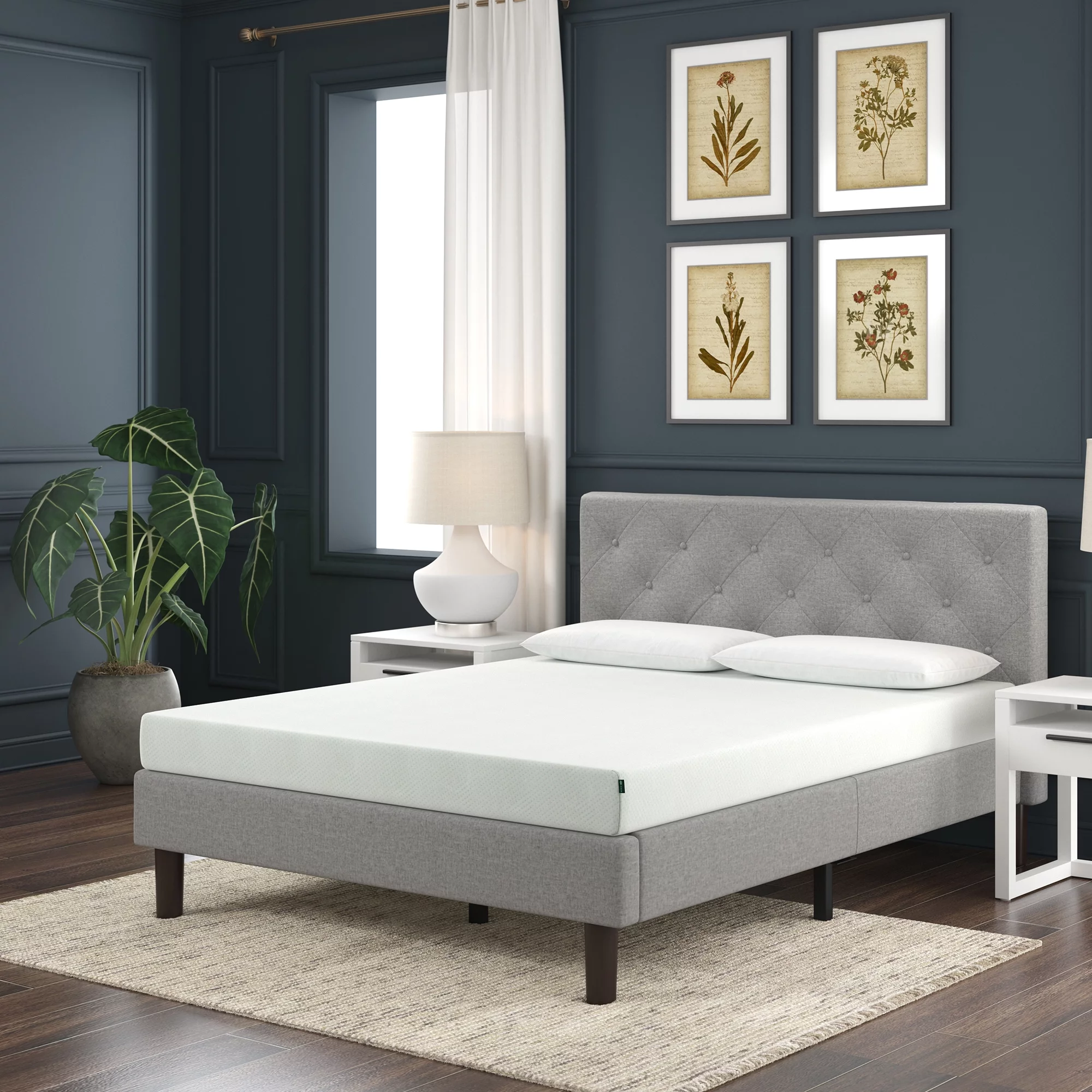 Zinus Spa Sensations 6 Green Tea Rest Well Memory Foam Mattress. Adult. Narrow Twin - Womvr