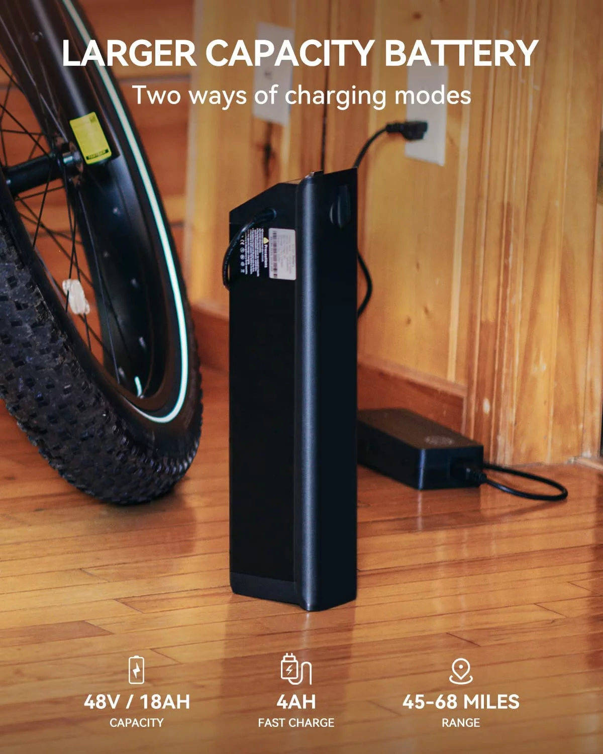 Heybike Brawn Electric Bike for Adults, 750W Fat Tire Ebikes with 48V 18Ah Removable Battery, 26'' Wheel Electric Mountain Bike, Hydraulic Front Fork Electric Bicycles - Womvr