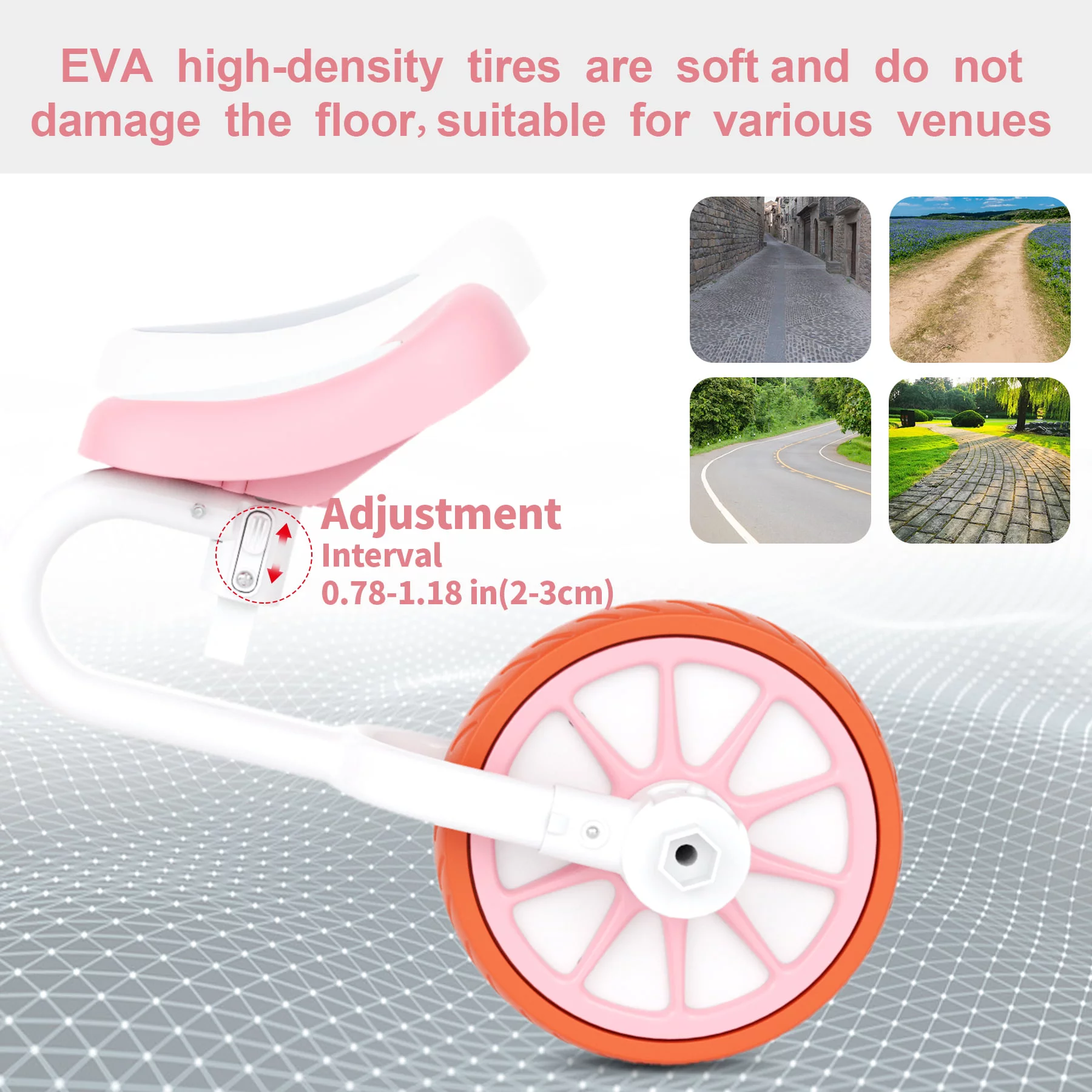 XJD 5 in 1 Toddler Tricycle for 1-5 Years Old Boys Girls Toddler Bike Kids Trikes for Balance Training Baby Bike Infant Trike - Womvr