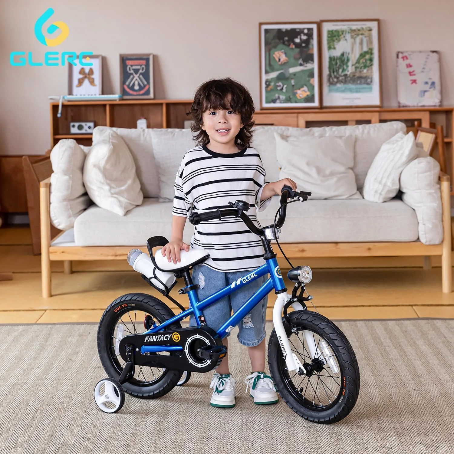 Glerc 12 inch Toddler and Kids Bike for 2-4 Years Old Boys & Girls, White - Womvr