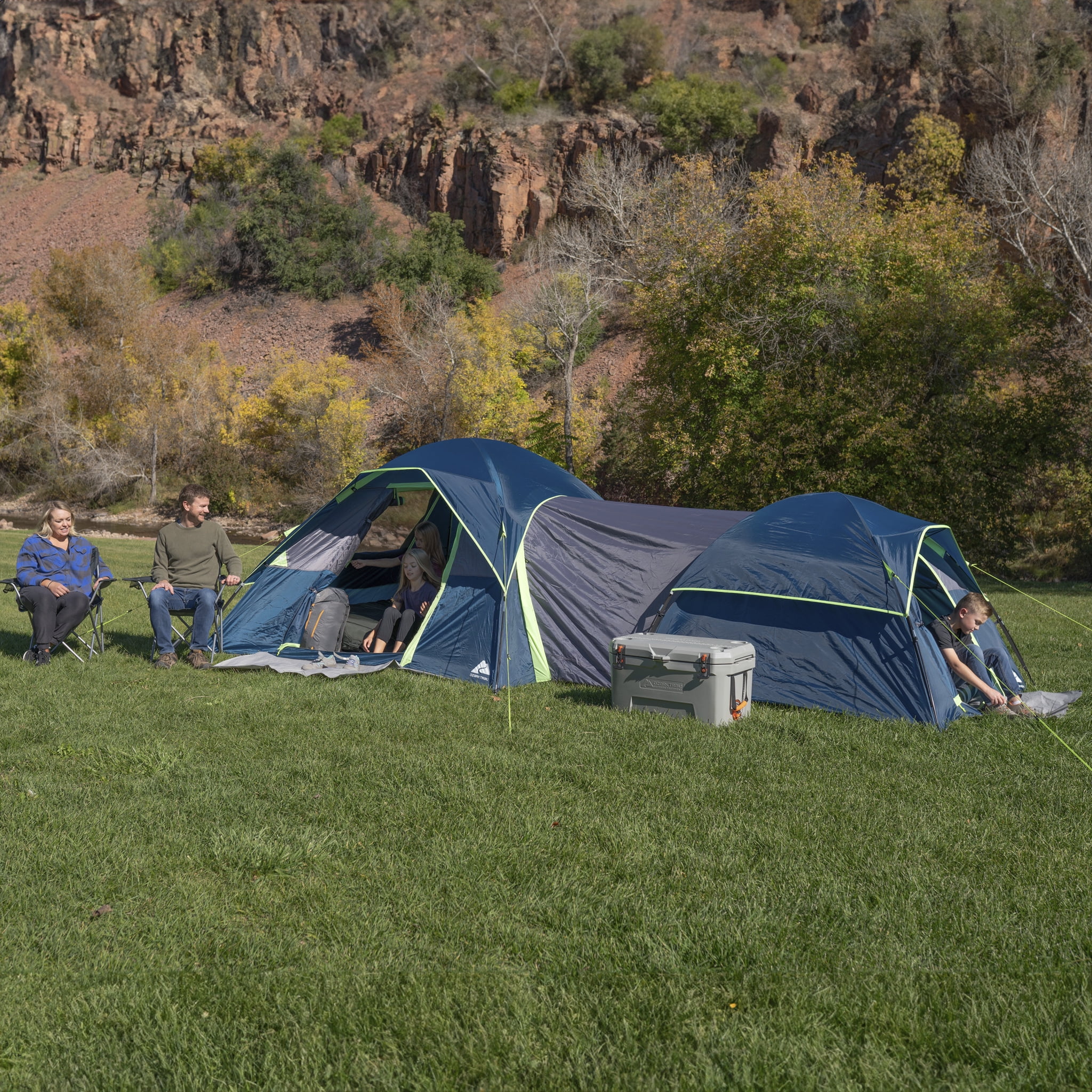 Ozark Trail 8 Person Dual Dome Tent - 17ft. x 9ft. - 21.89 lbs. - Womvr