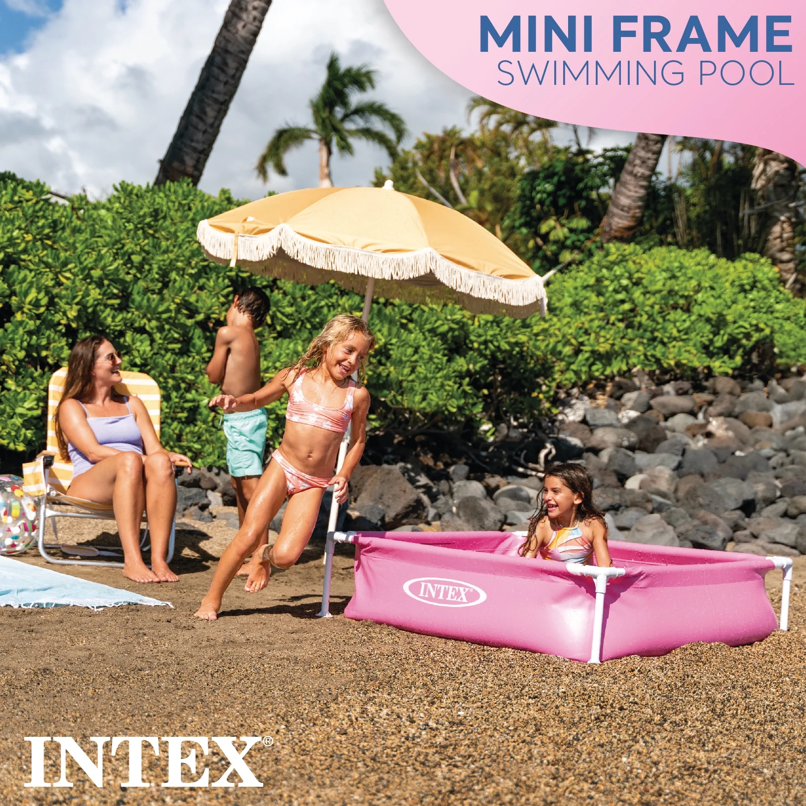 Intex Mini Frame Pool, Blue - Womvr