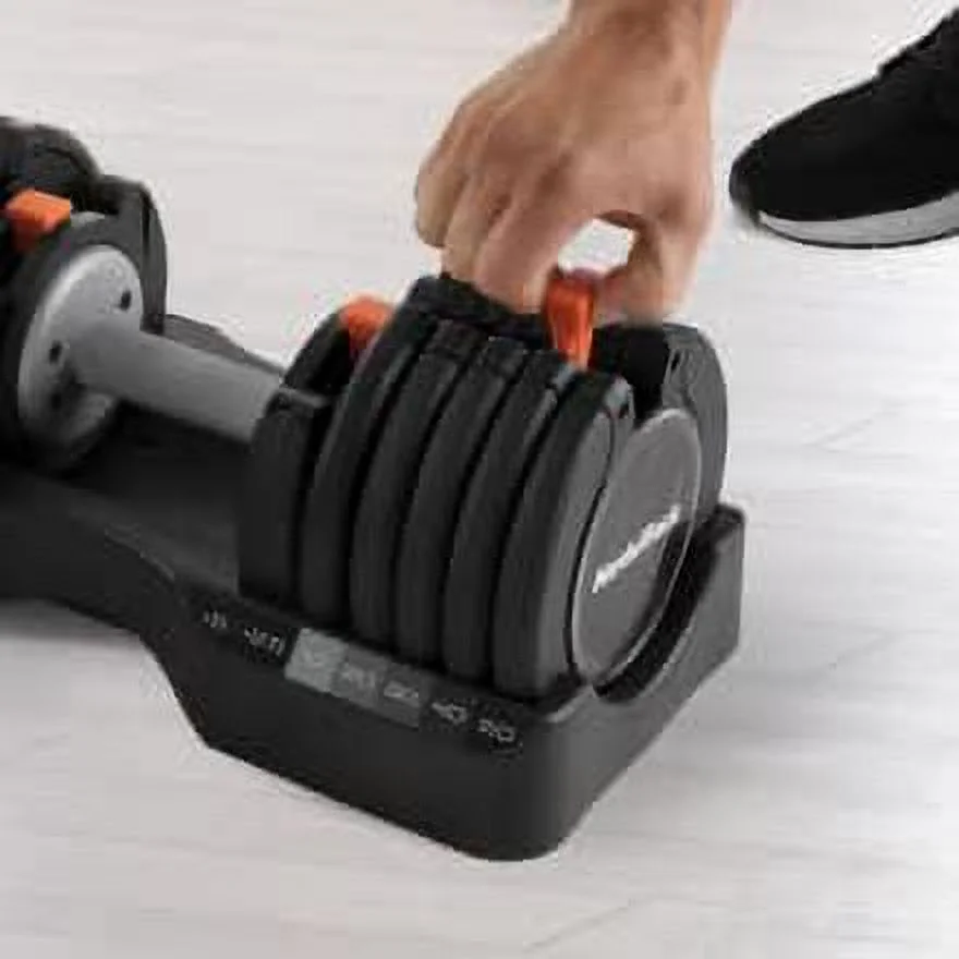 NordicTrack 55 lb Select-a-Weight Dumbbell Pair, Black - Womvr