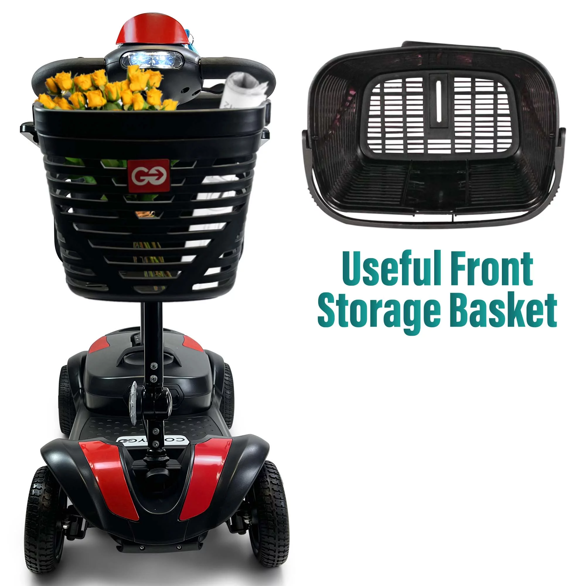 Mobility Scooters, 30 Miles Powered Mobility Scooter for Adults with Super Seat, 30AH - Womvr