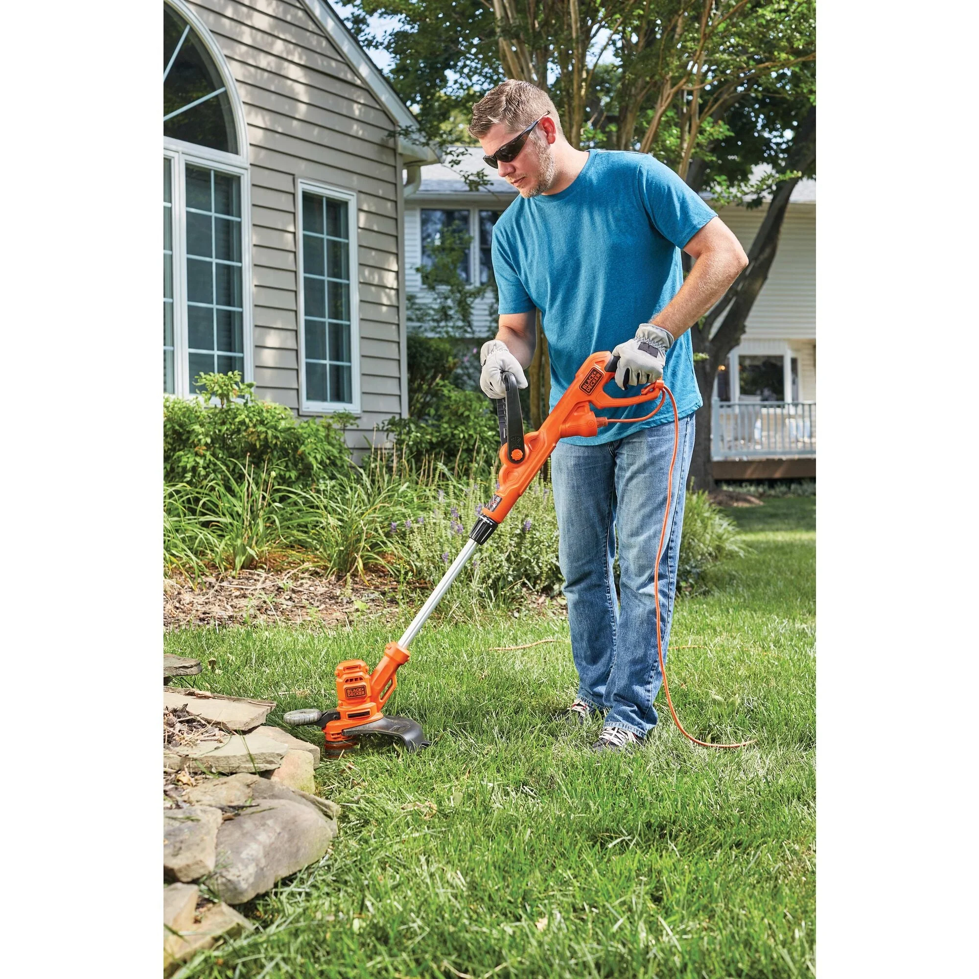 BLACK+DECKER String Trimmer With Auto Feed, Electric, 6.5-Amp, 14-Inch, (BESTA510) - Womvr