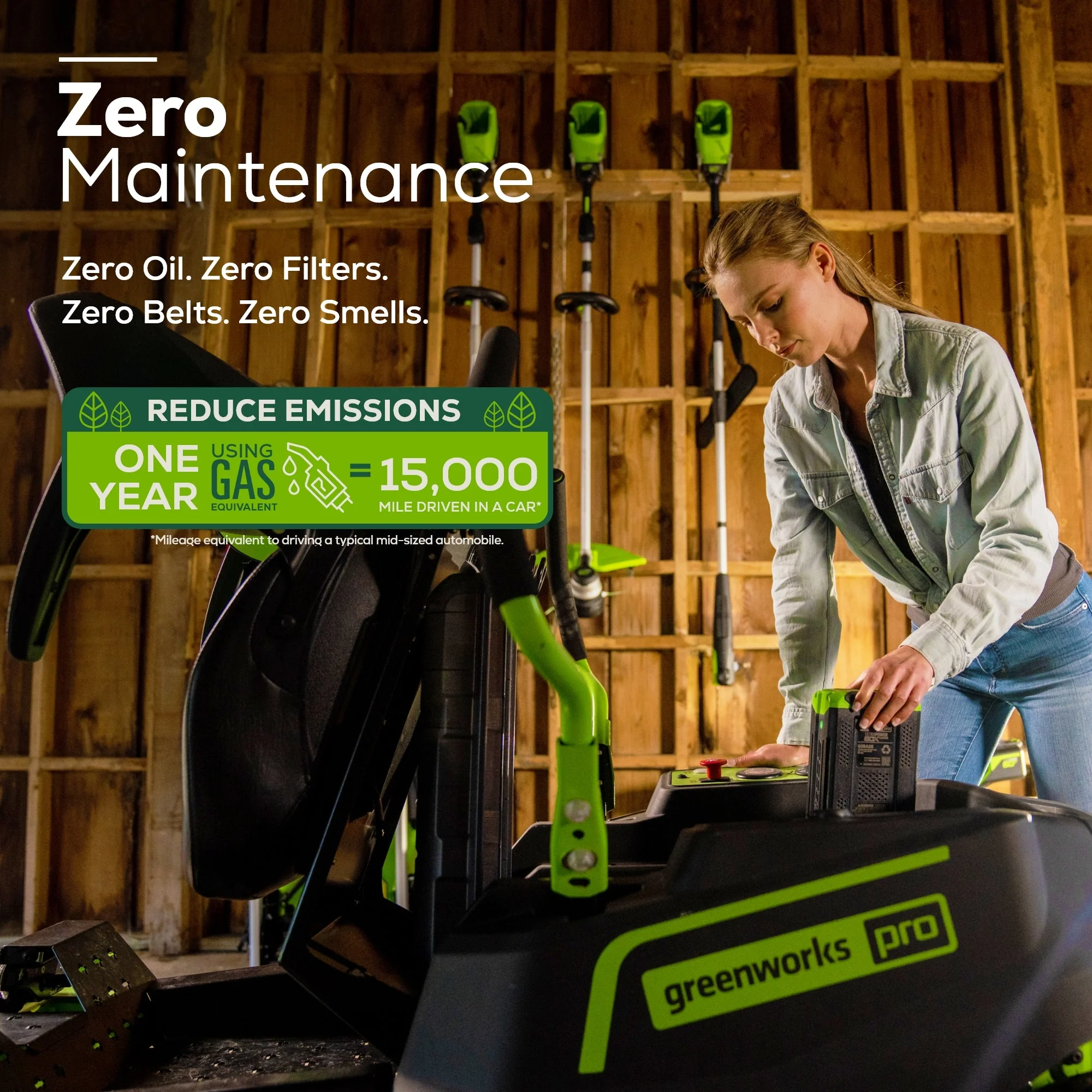 Greenworks 60V 42�� Electric CrossoverZ Zero Turn Mower with (4) 8 Ah Batteries and (2) Dual Port Turbo Chargers - Womvr