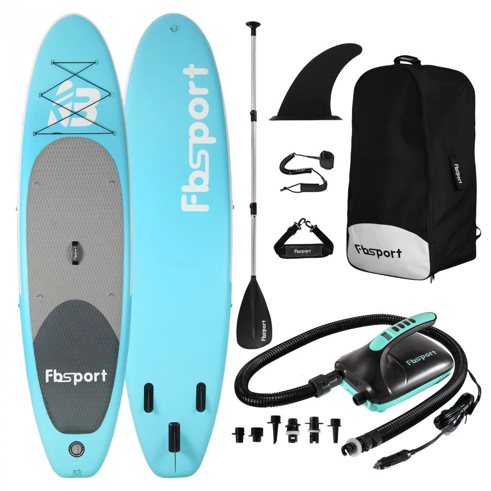 Fbsport Electric Inflatable Paddle Board, Stand UP Paddleboard 11' Length with Electric Pump SUP Accessories - Womvr