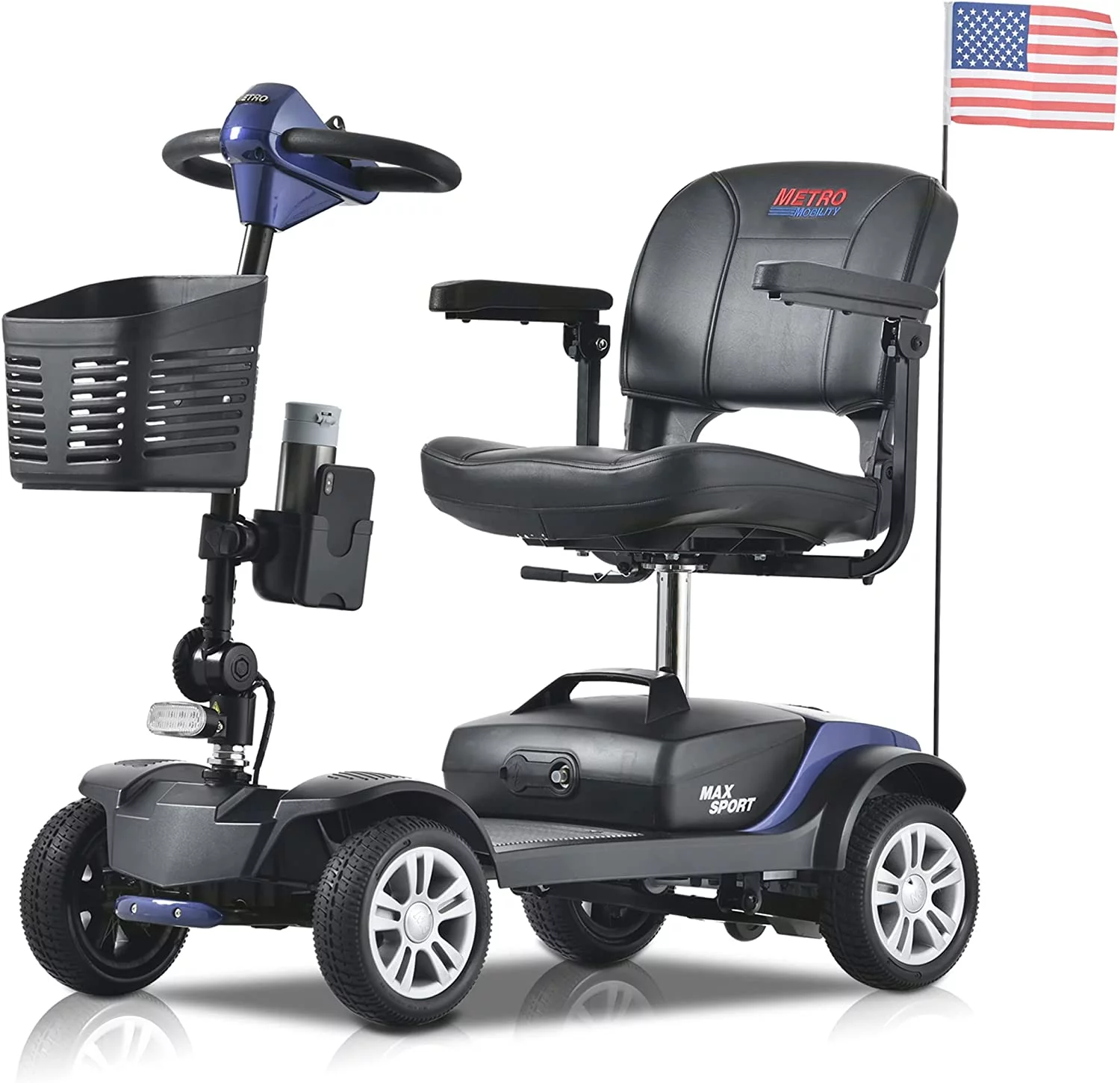 Metro Mobility Elderly Scooter Folding Scooter Adults 4 Wheel Scooter . - Womvr