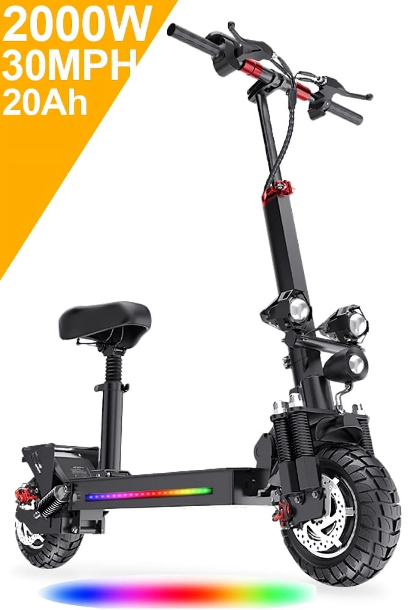 Electric Scooter 28 mph & 25 Miles 700W Kick Scooter, 10