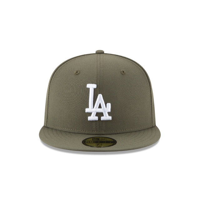 Los Angeles Dodgers Olive 59FIFTY Fitted Hat - Womvr