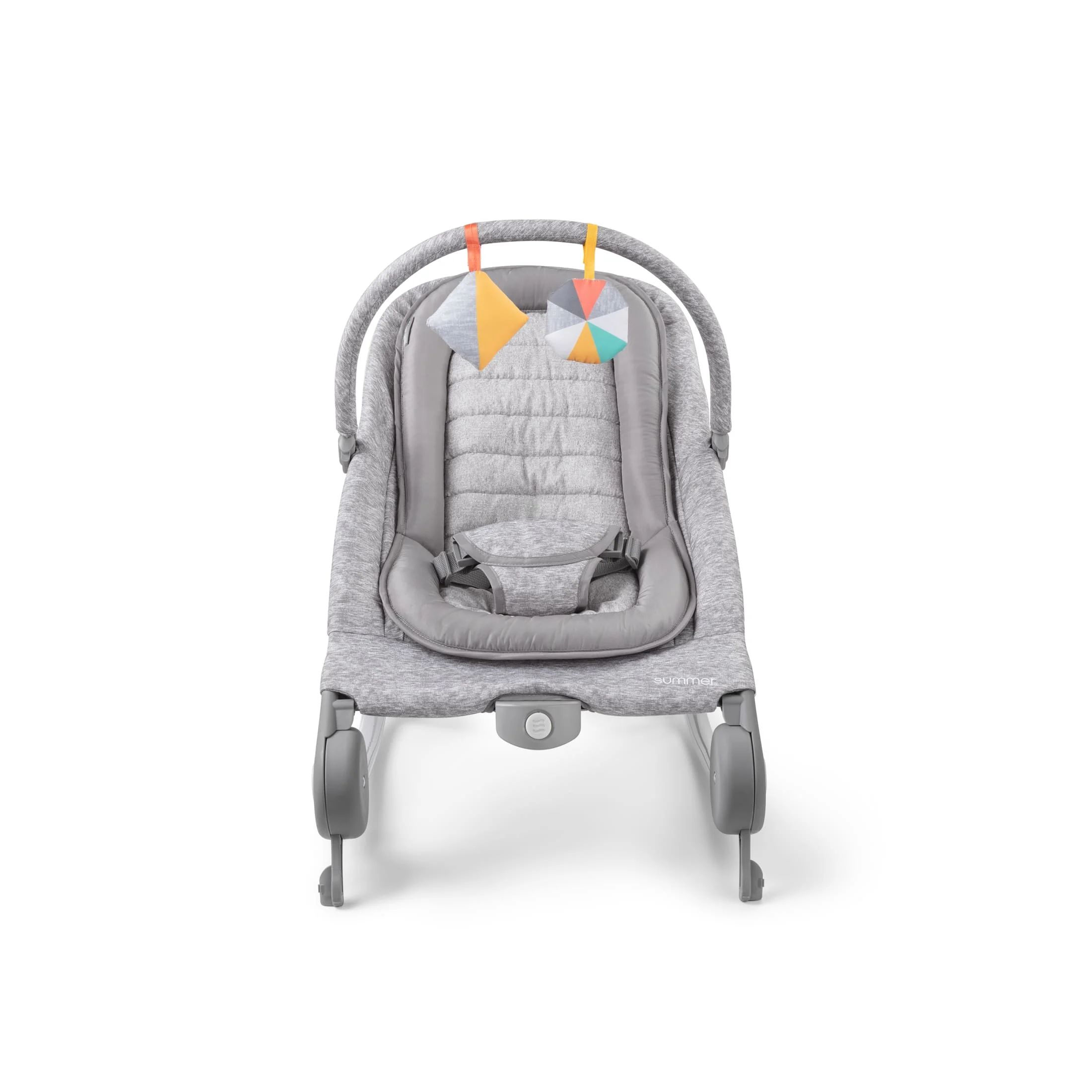 Summer by Ingenuity 2-in-1 Baby Bouncer & Rocker Duo, Light Gray Tweed - Womvr