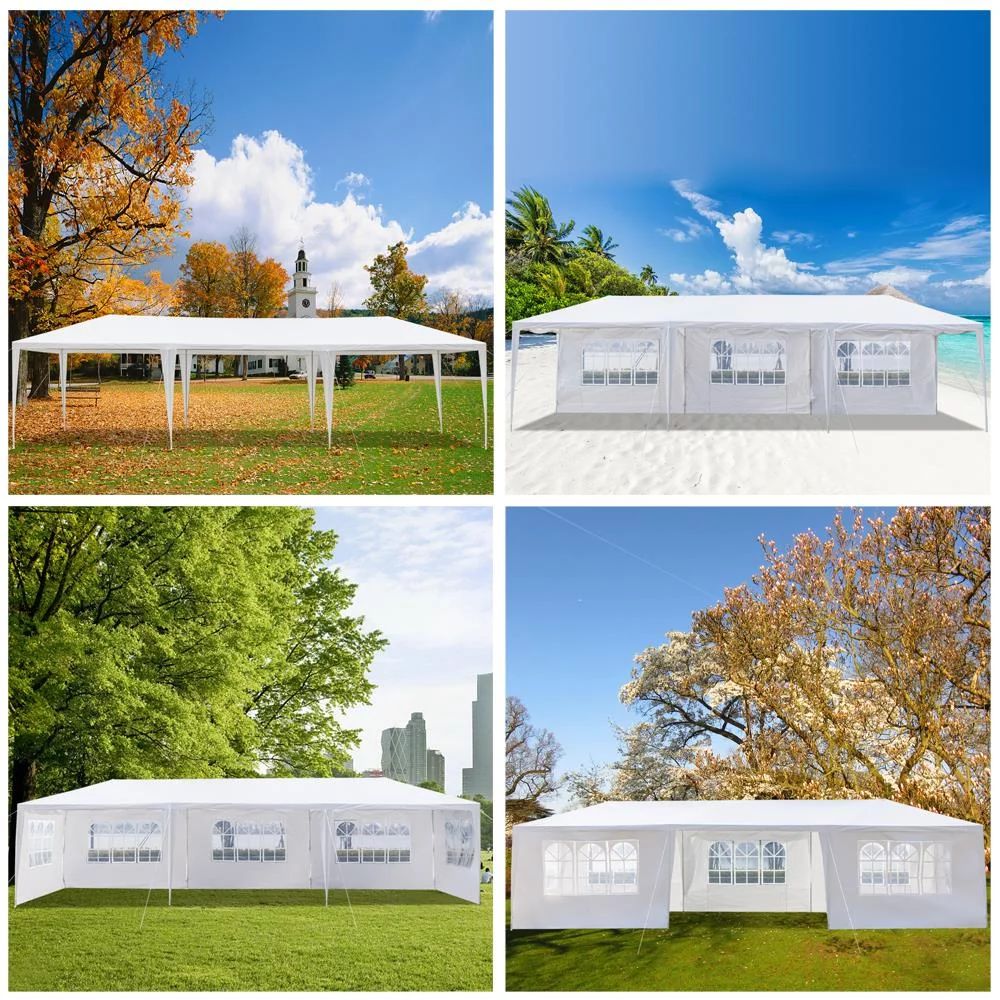 UBesGoo 10' x 10' Canopy Waterproof Party Tent Practical Outdoor Tent for Parties White - Womvr