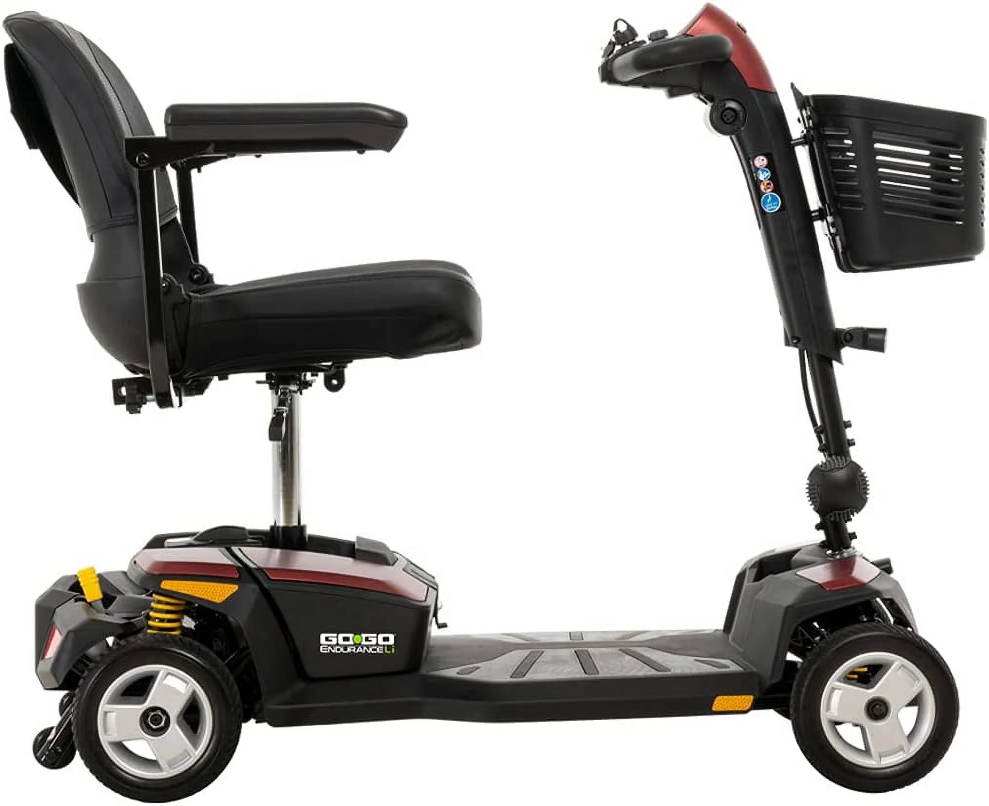 Pride Mobility Go-Go Endurance Li (Lithium Battery) Mobility Scooter, With 5-Year Extended Warranty - Womvr