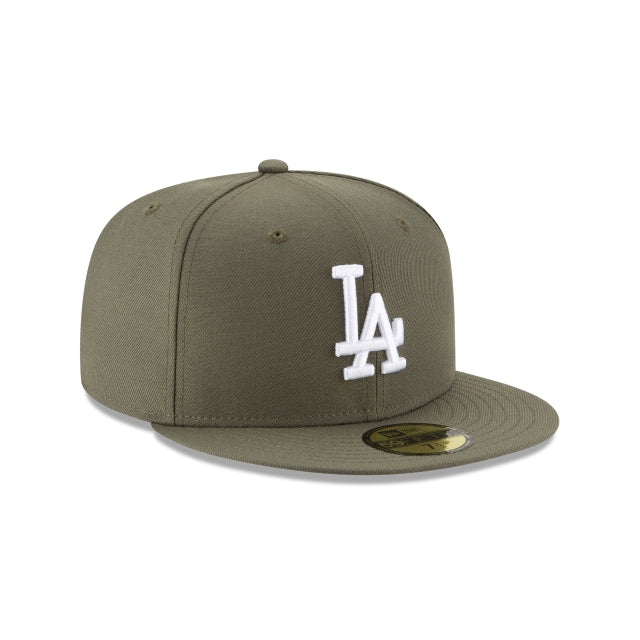 Los Angeles Dodgers Olive 59FIFTY Fitted Hat - Womvr