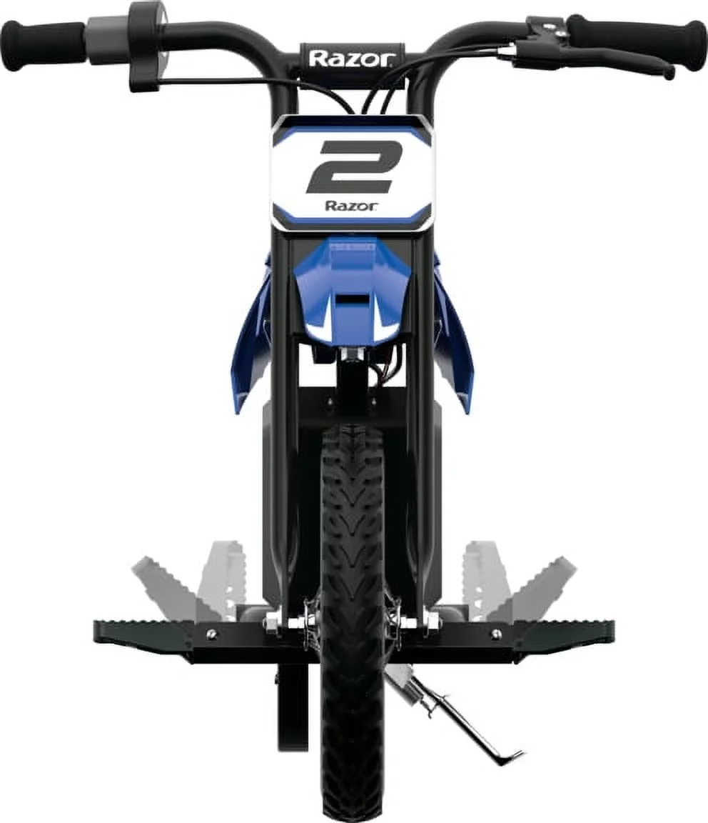 Razor Miniature Dirt Rocket MX125 Electric-Powered Dirt Bike - Black with Decal Included, Recommended For Kids 7+ Between 40 and 80 lbs - Womvr