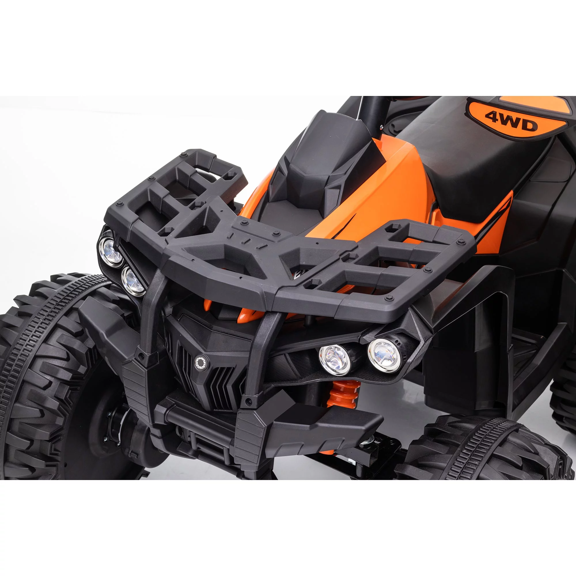 4x4 Kids Ride on ATV, 2 Seater 24 Volt Ride on Toys, 800W 4-Wheeler Quad Car for Big Kids, Black - Womvr