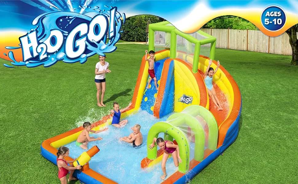 H2OGO! Cascade Cove Kids Inflatable Water Park 16' 3