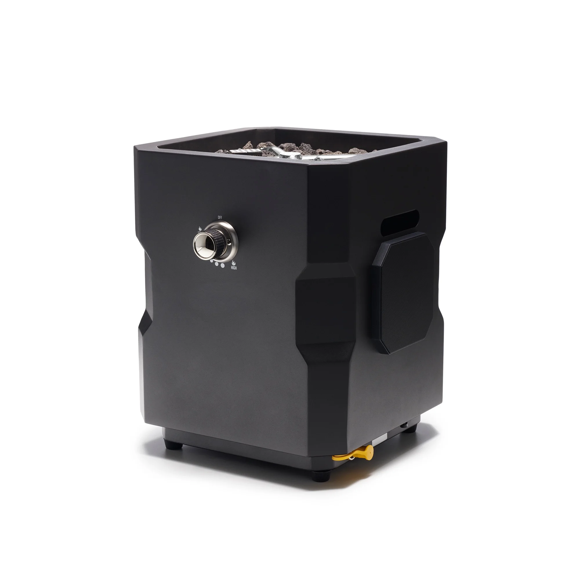 Ukiah Co Tailgater Portable Wireless Fire Pit with Speaker Sound System, Black - Womvr