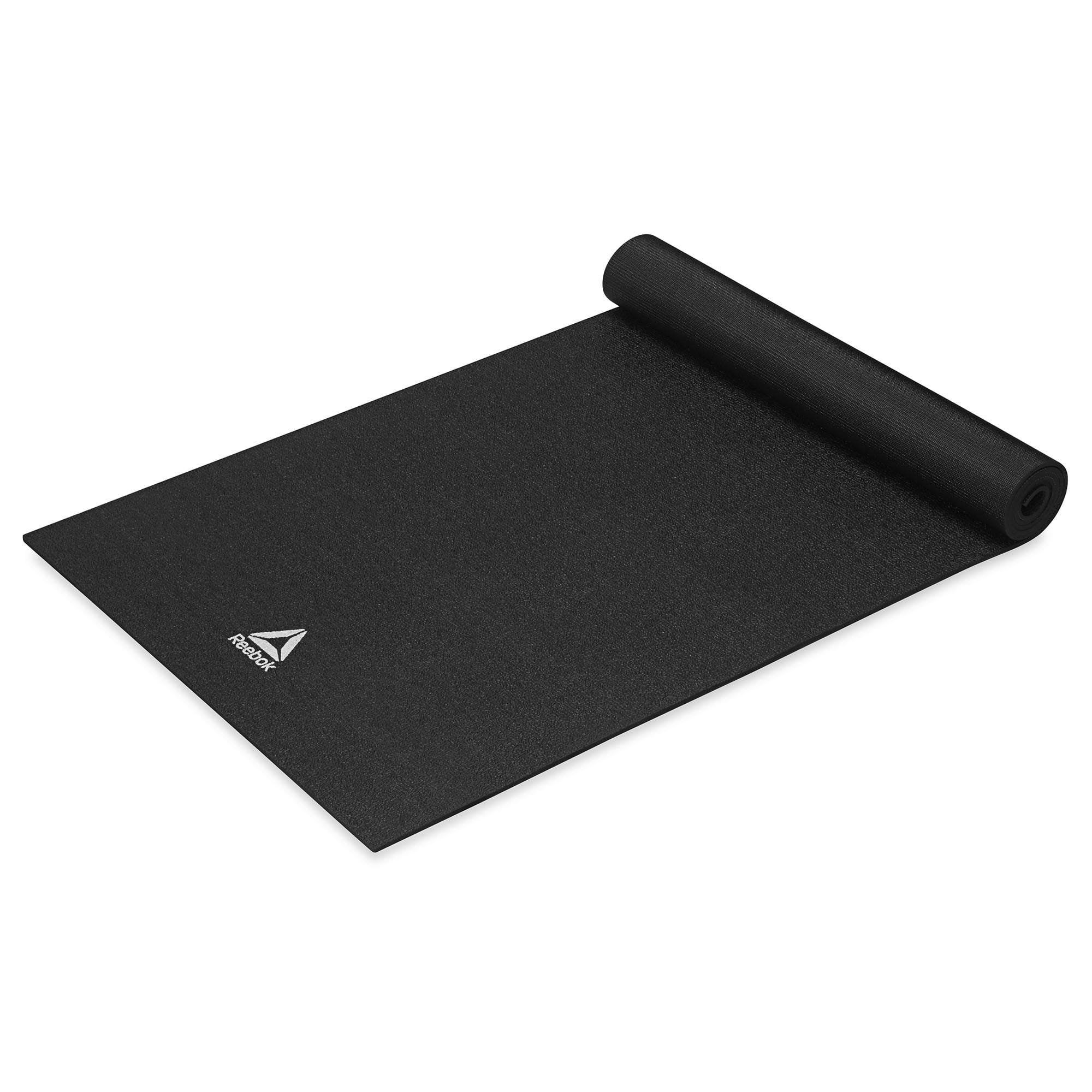 Reebok 5mm Pro HD Fitness Mat, Ultra-Dense, Black - Womvr