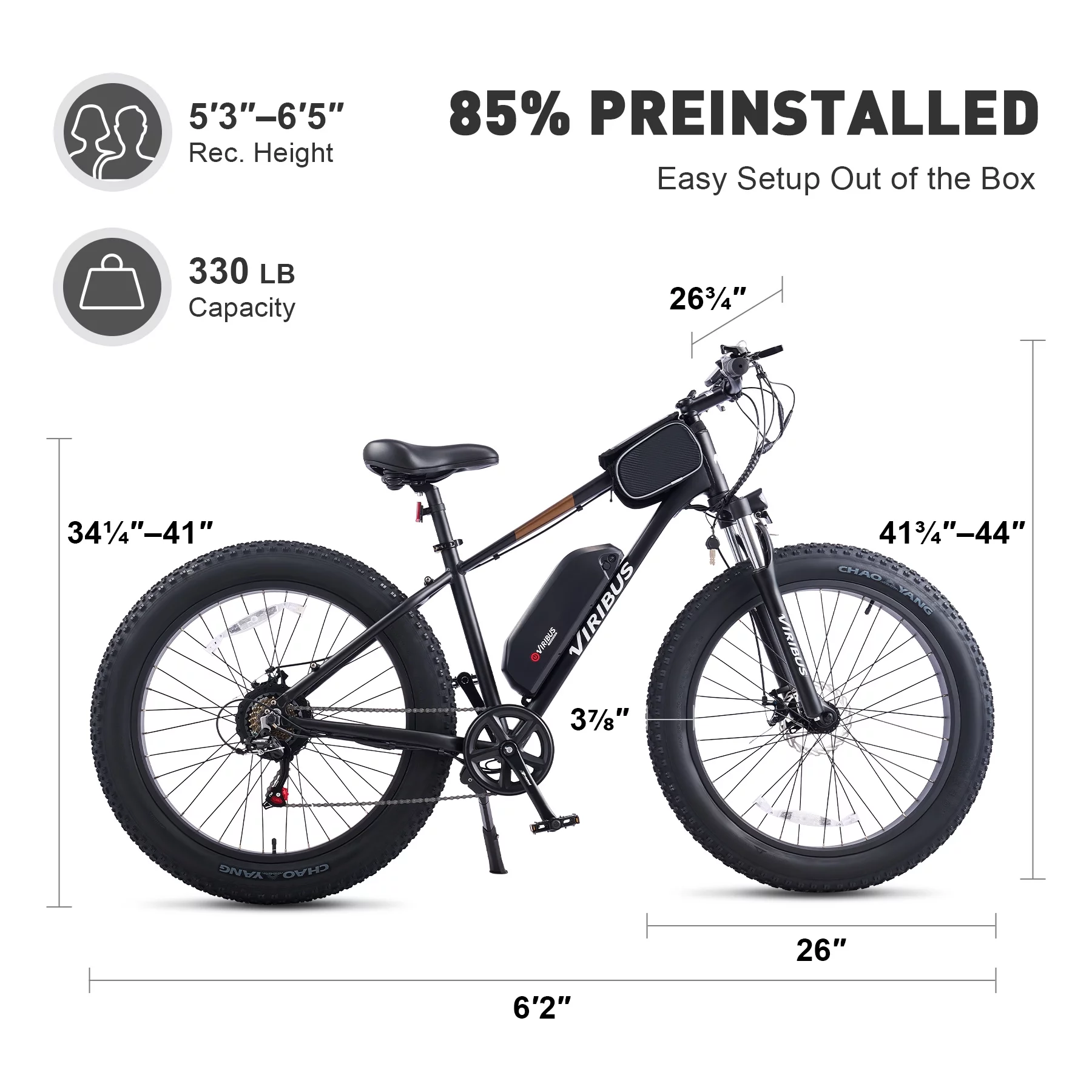 Viribus Electric Mountain Bicycle 26
