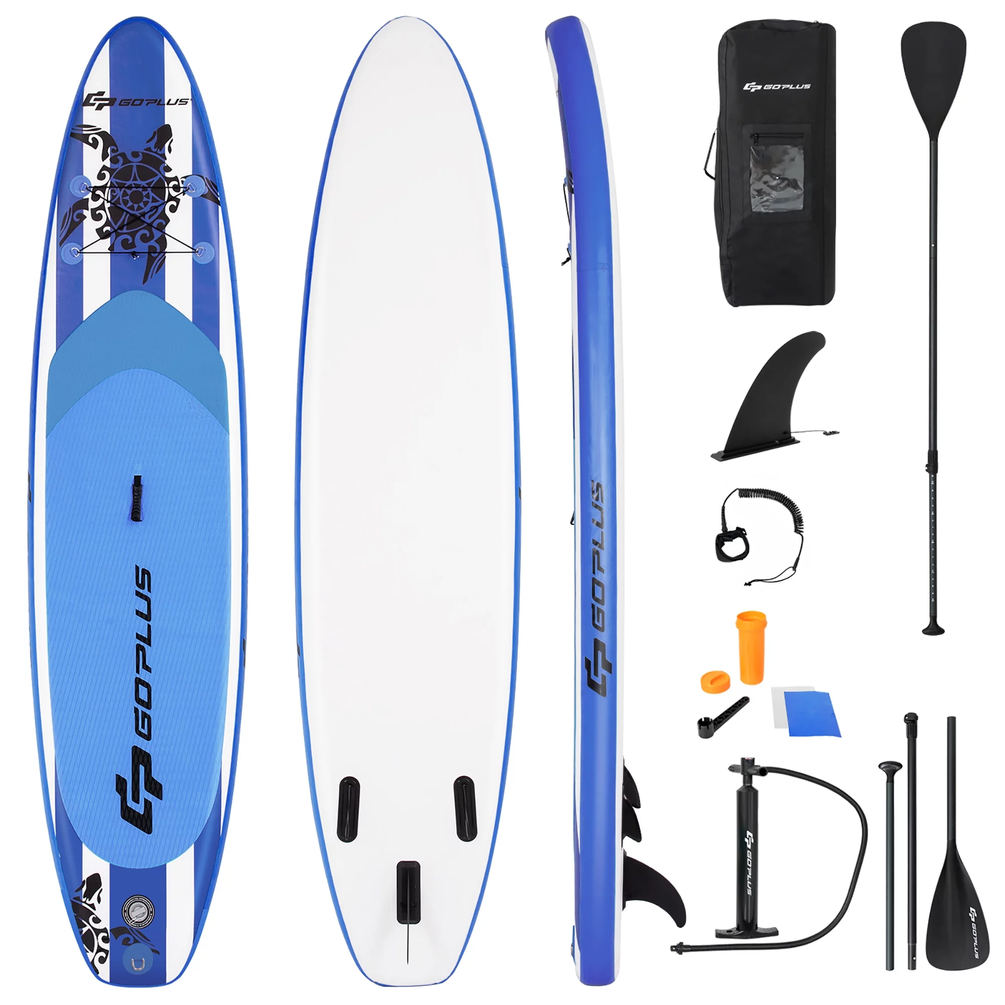 Goplus 10.5' Inflatable Stand Up Paddle Board SUP W/Carrying Bag Aluminum Paddle - Womvr