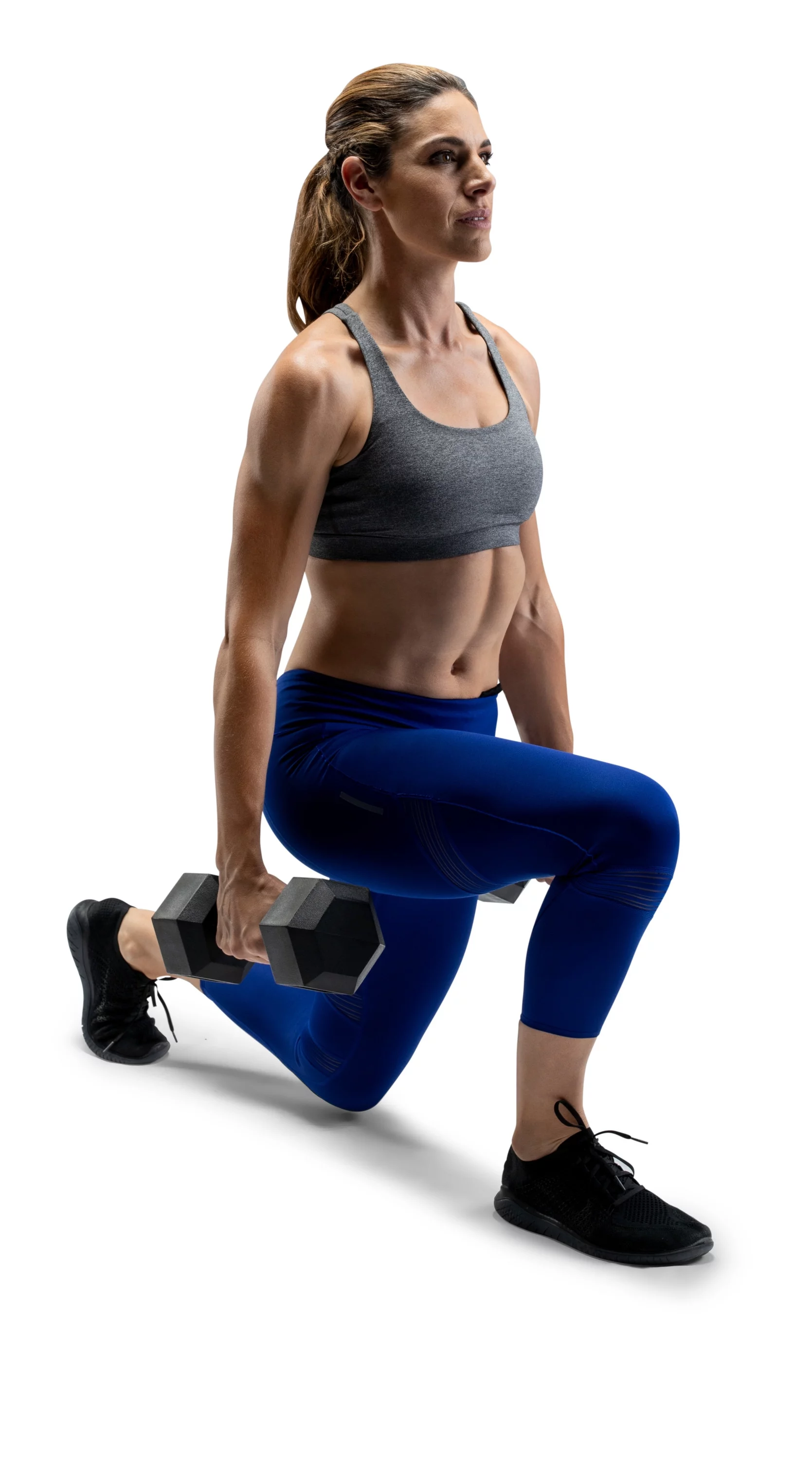 Weider Rubber Hex Dumbbell, 45 lbs - Sold Individually - Womvr