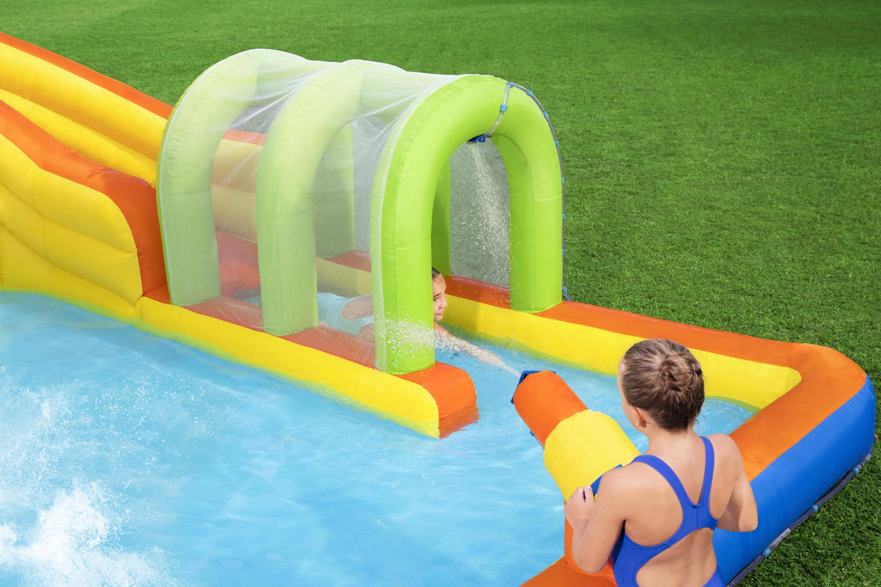 H2OGO! Cascade Cove Kids Inflatable Water Park 16' 3