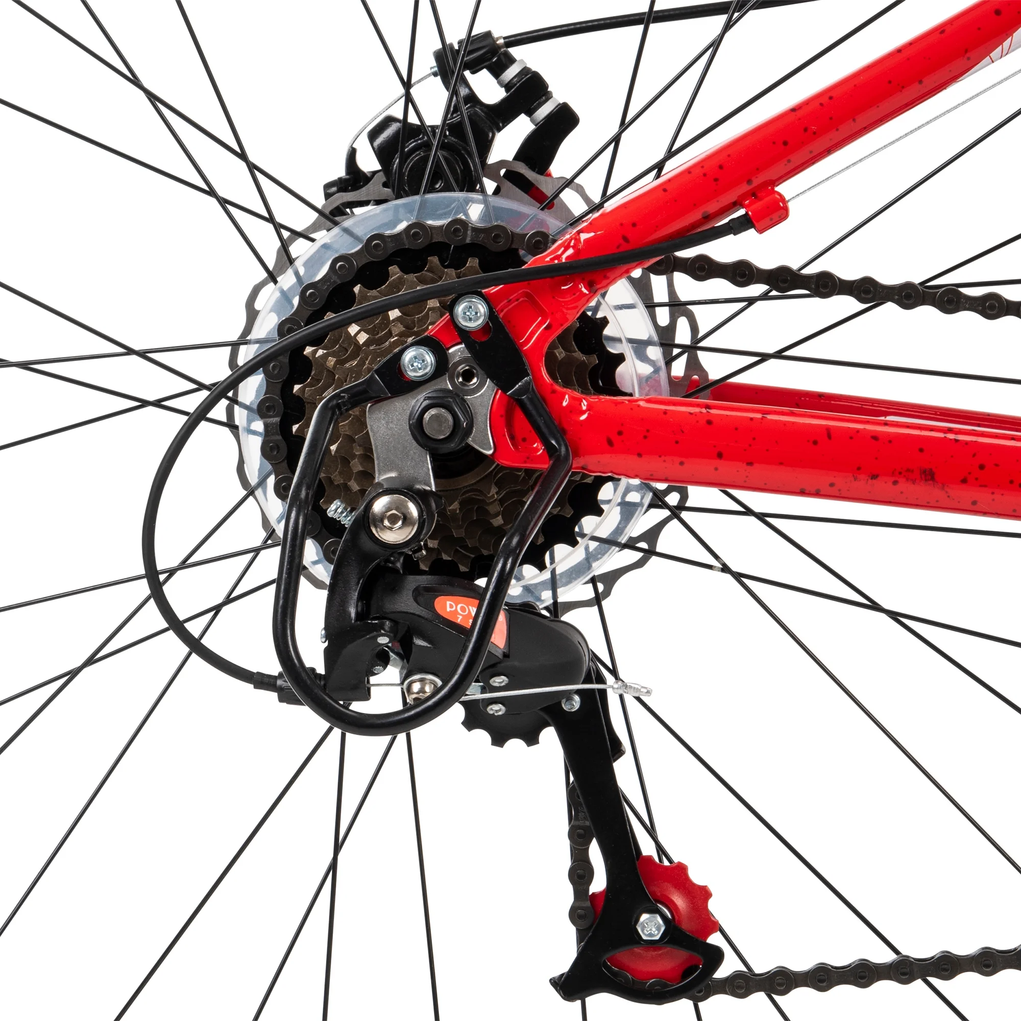 Huffy Torreya 27.5 In. 8-Speed Aluminum Mountain Bicycle for Men, Red - Womvr