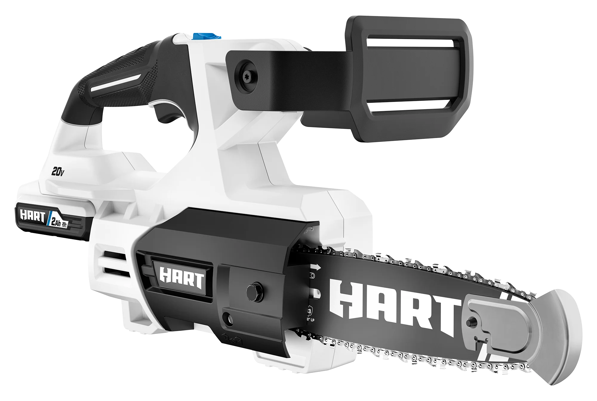 HART 20-Volt 8-inch Battery-Powered Pruning Chainsaw Kit, (1) 2.0Ah Lithium-Ion Battery - Womvr
