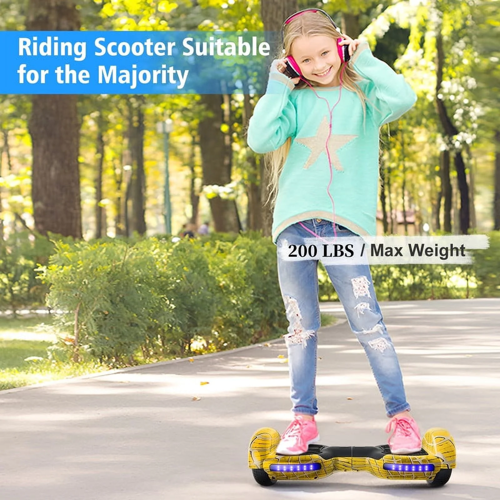 JOLEGE Hoverboard Go Kart Combo, 6.5