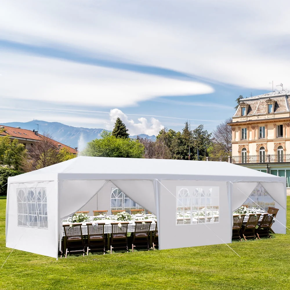 Ktaxon 10' X 30' Canopy Tent with 8 Side Walls for Party Wedding Camping and BBQ - Womvr
