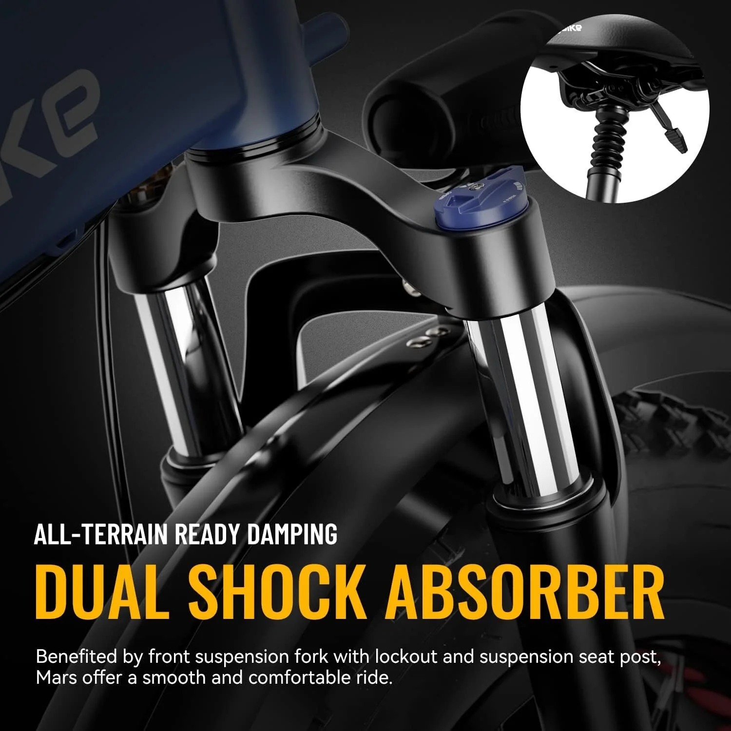 Heybike Mars Electric Bike for Adults with 500W Motor, 600WH Removable Battery, Foldable 20