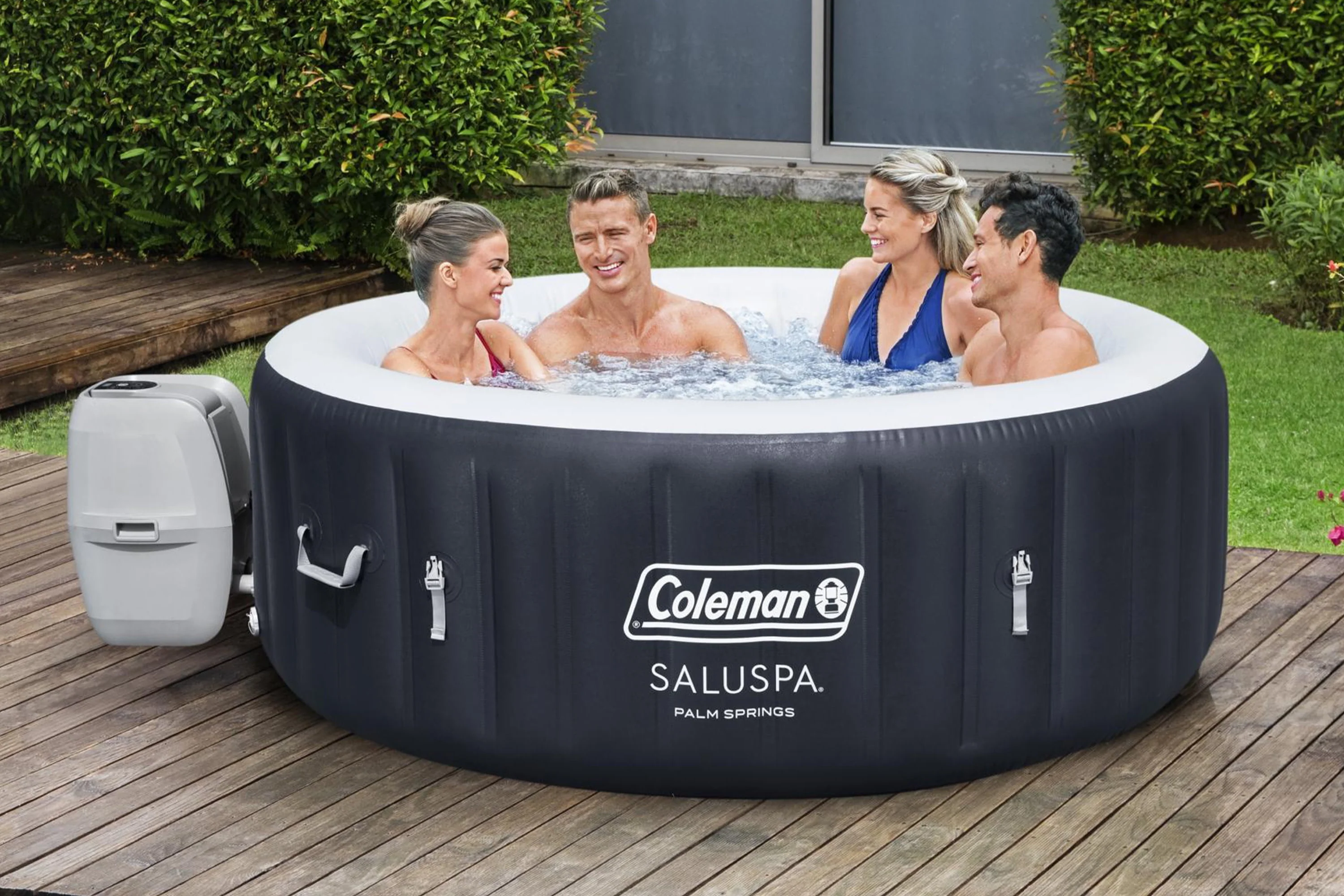 Coleman Palm Springs AirJet Inflatable Hot Tub Spa 4-6 person - Womvr
