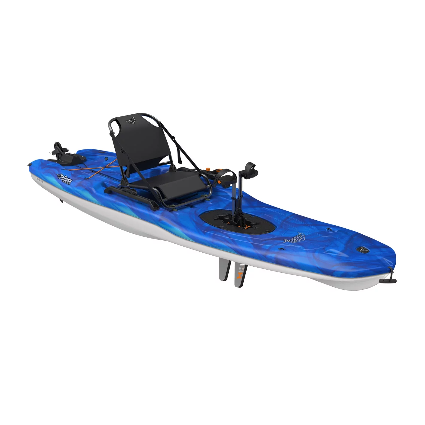Pelican - Getaway 100 HDII - Sit-on-Top Recreational Pedal Kayak - 10 ft - Vapor Deep Blue/White - Womvr
