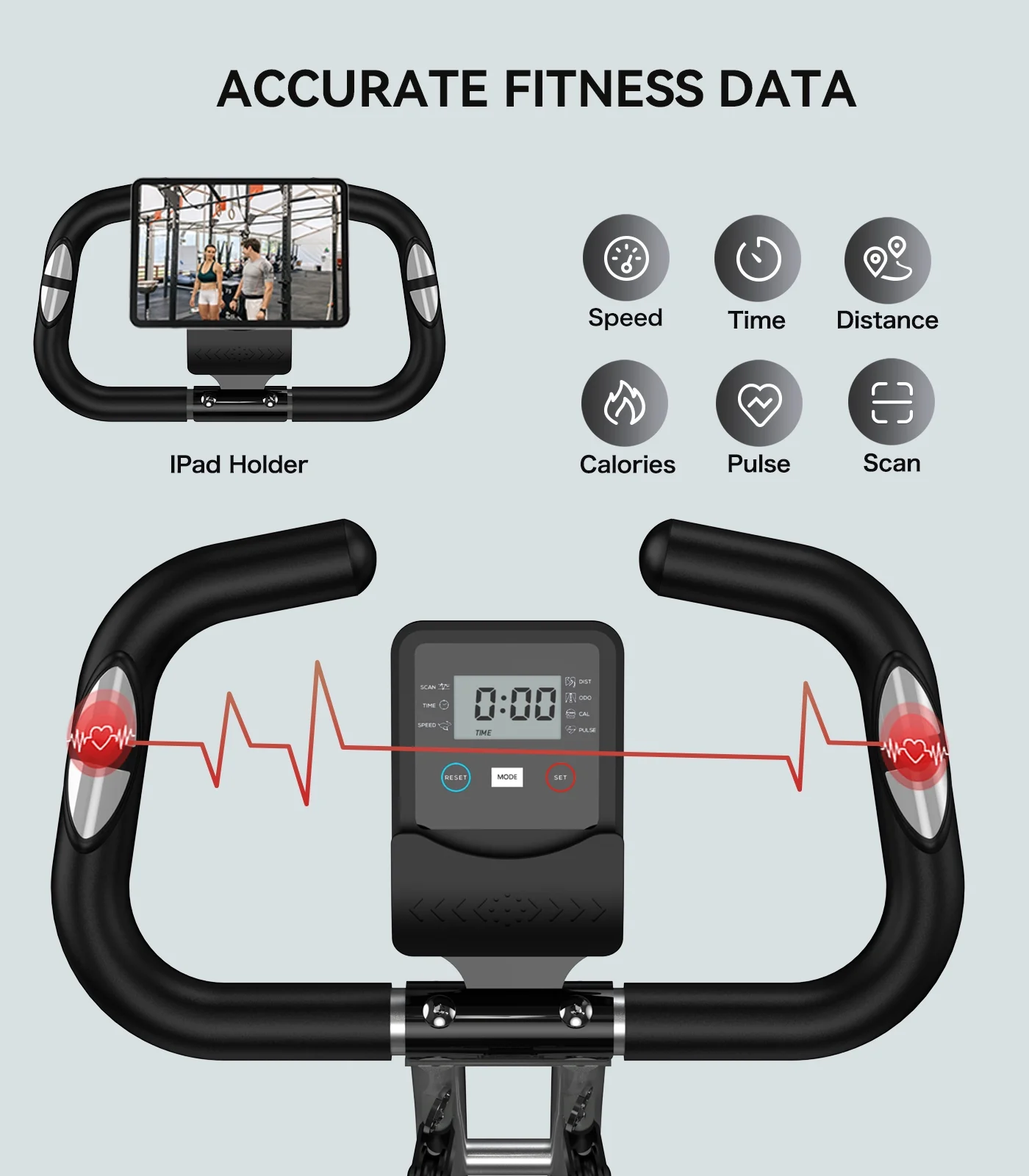 Pooboo 4in1 Folding Exercise Bike Indoor Cycling Bike Stationary Magnetic x Bike Gym Workout 300lb - Womvr