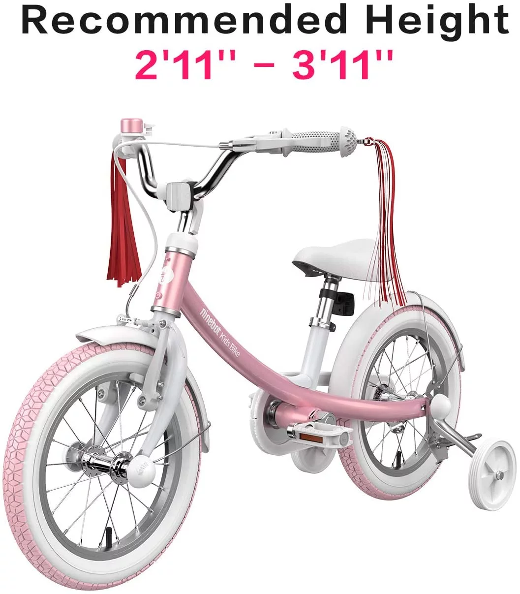 Segway-Ninebot Kids Bicycle 14 In. in Pink with Training Wheels - Womvr