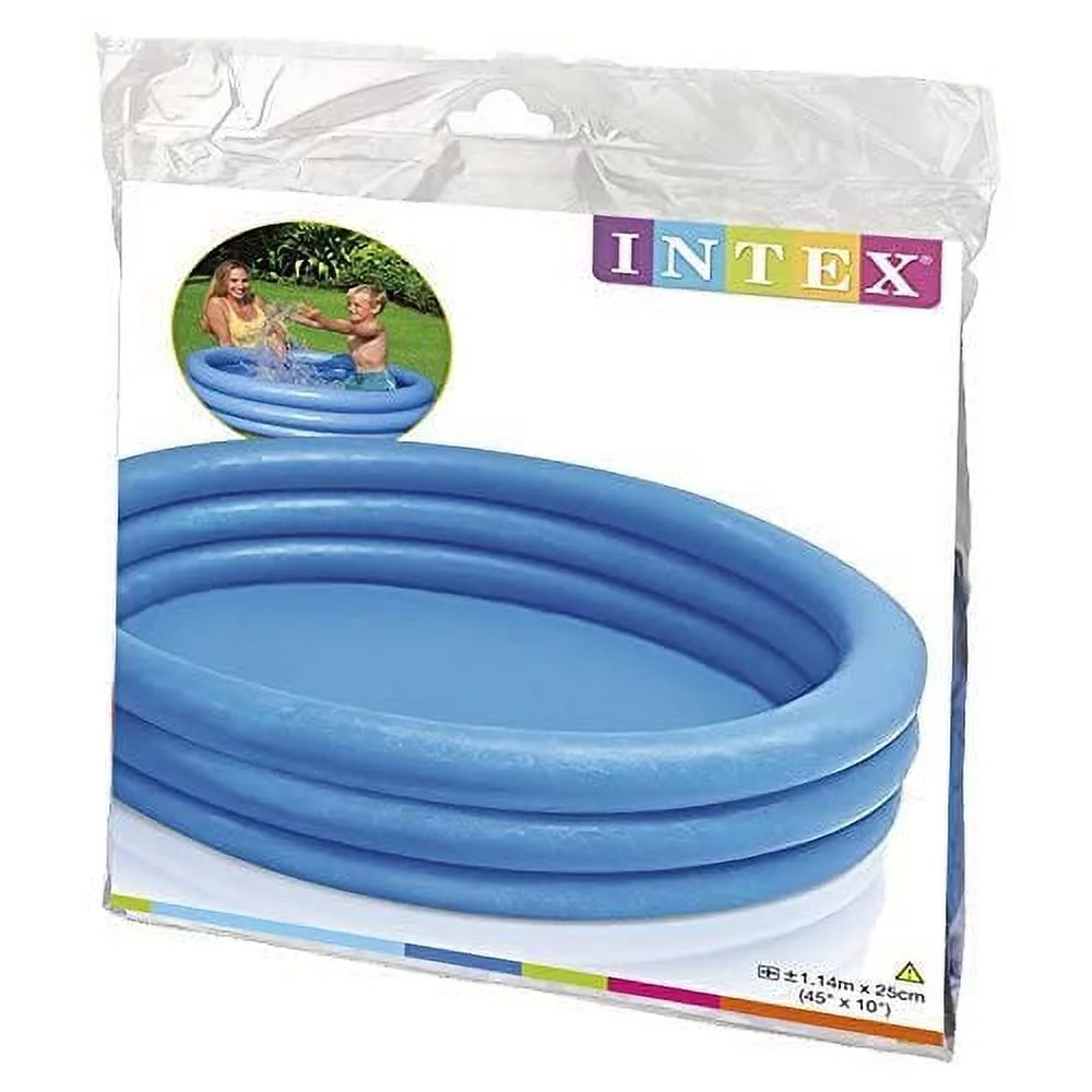 Intex Cryatsal Blue Inflatable Kiddie Pool 45