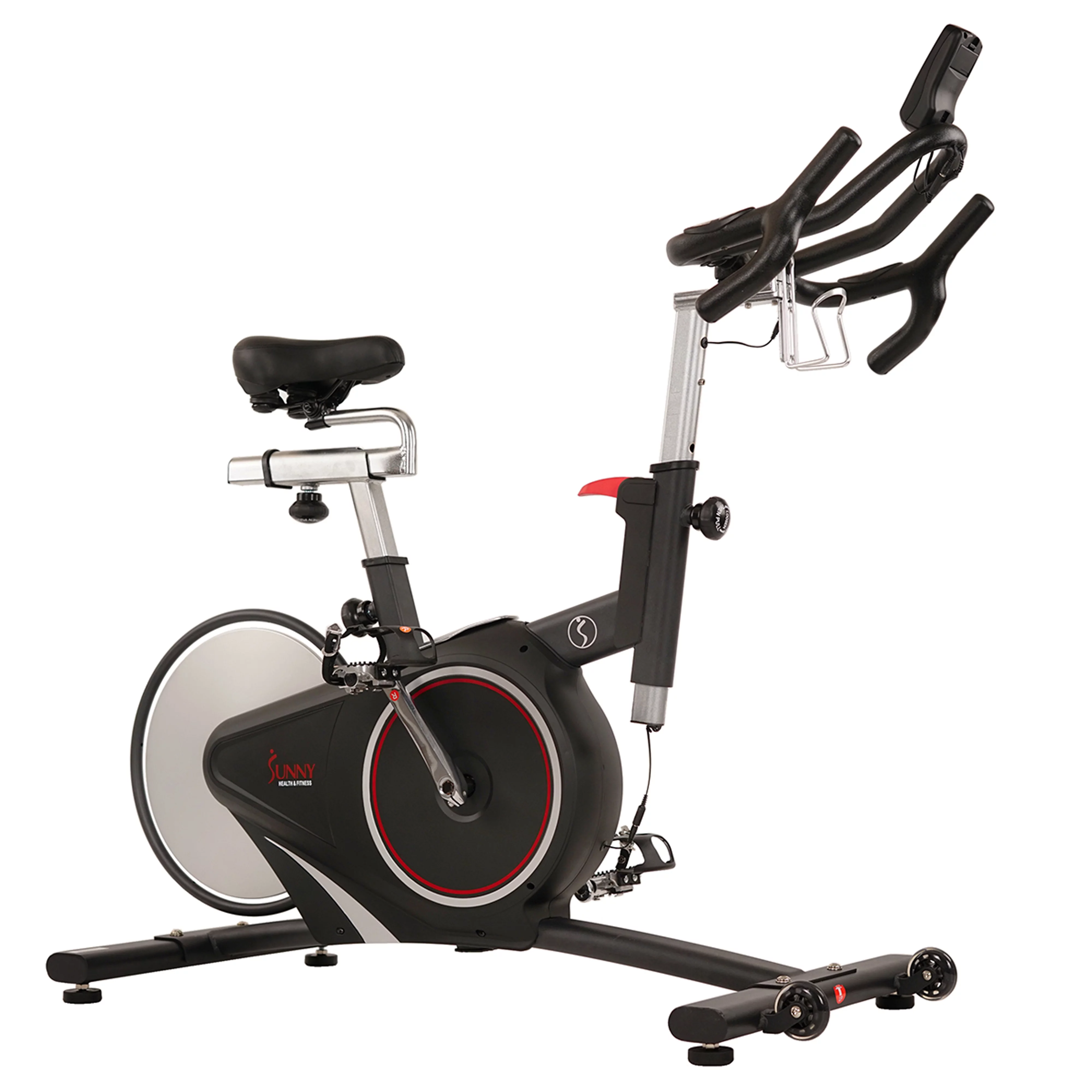 Sunny Health & Fitness Magnetic Indoor Cycling Exercise Bike, Belt Drive, Cadence Sensor, Pulse Monitor SF-B1709 - Womvr