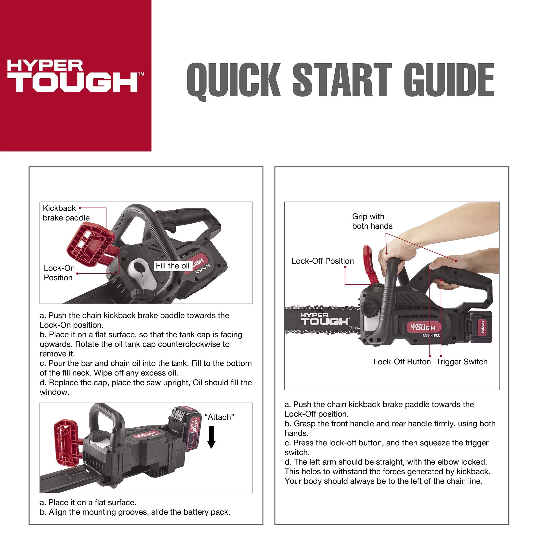 Hyper Tough 20V 4.0Ah Battery Powered 12